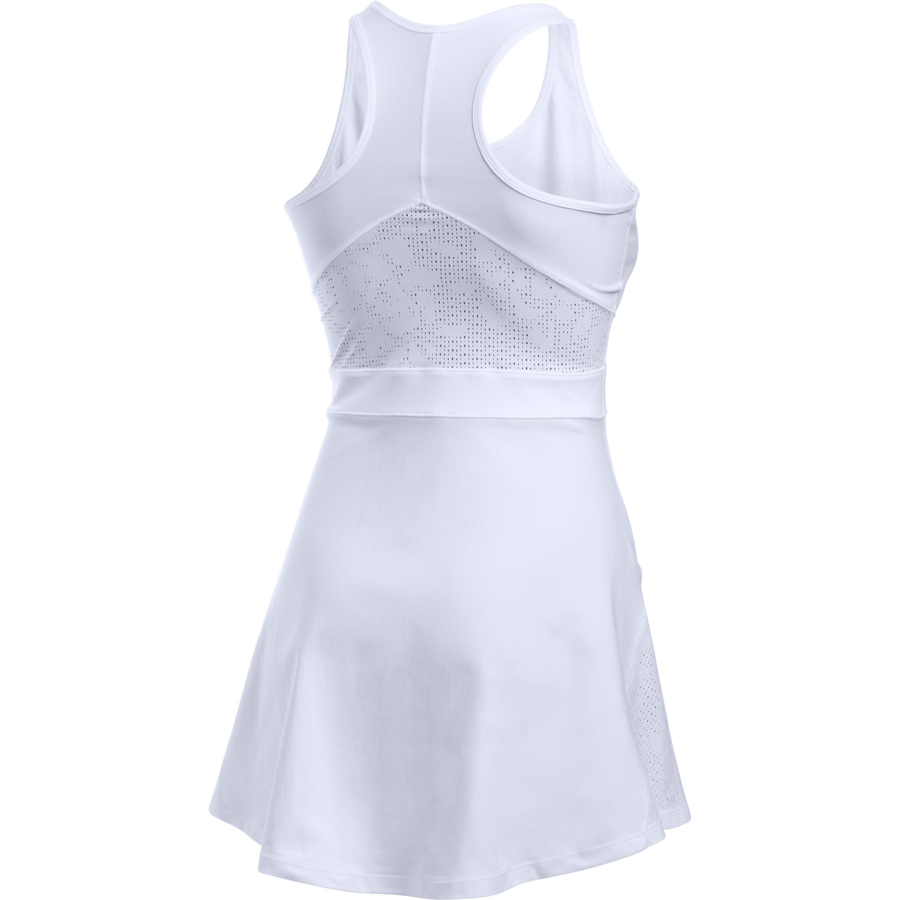 $75 Under Armour Center Court Women’s Size XL Tennis Dress White 1302225-100 NWT 