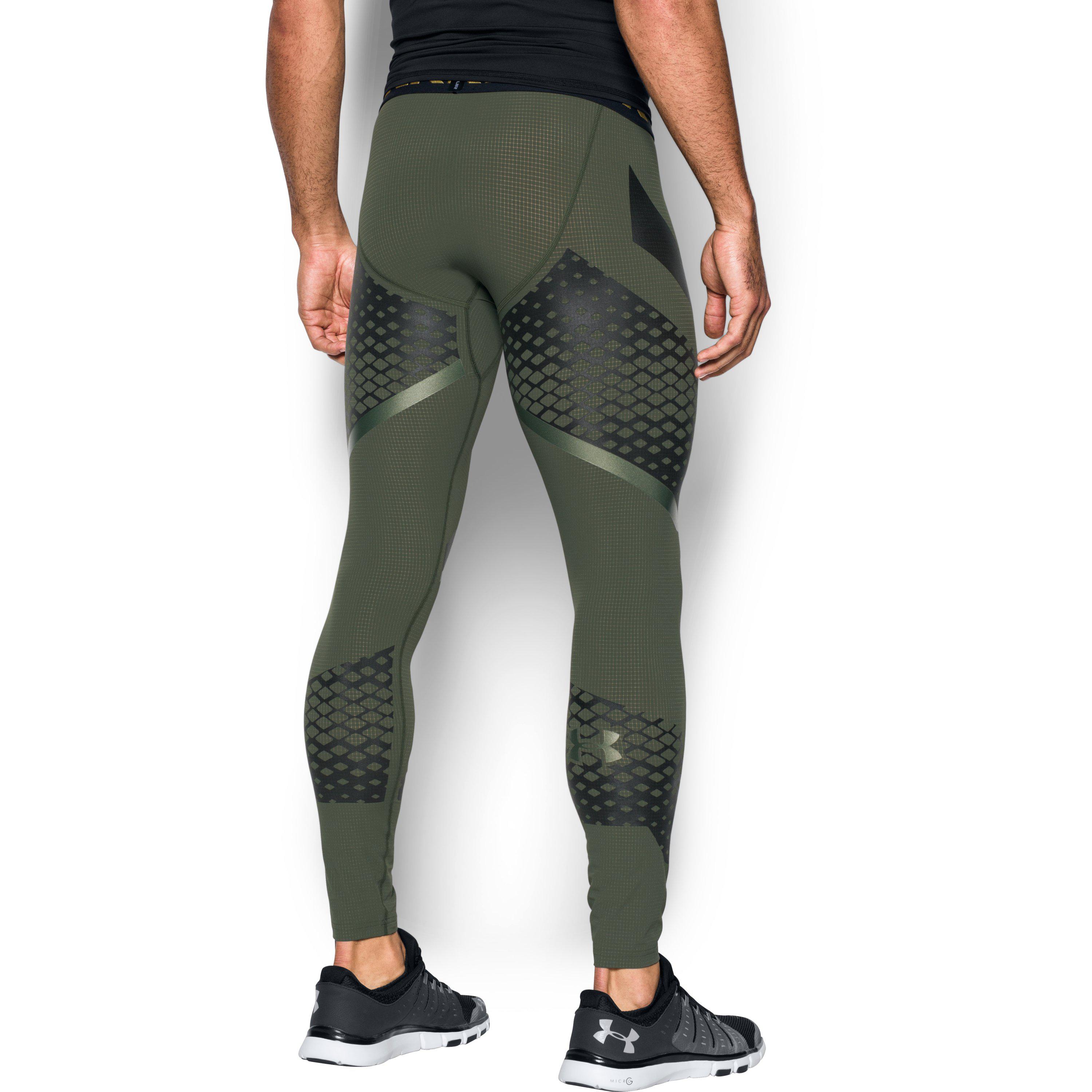 Tolk Verbinding rib Under Armour Men's Heatgear® Armour Zone Compression Leggings in Green for  Men | Lyst