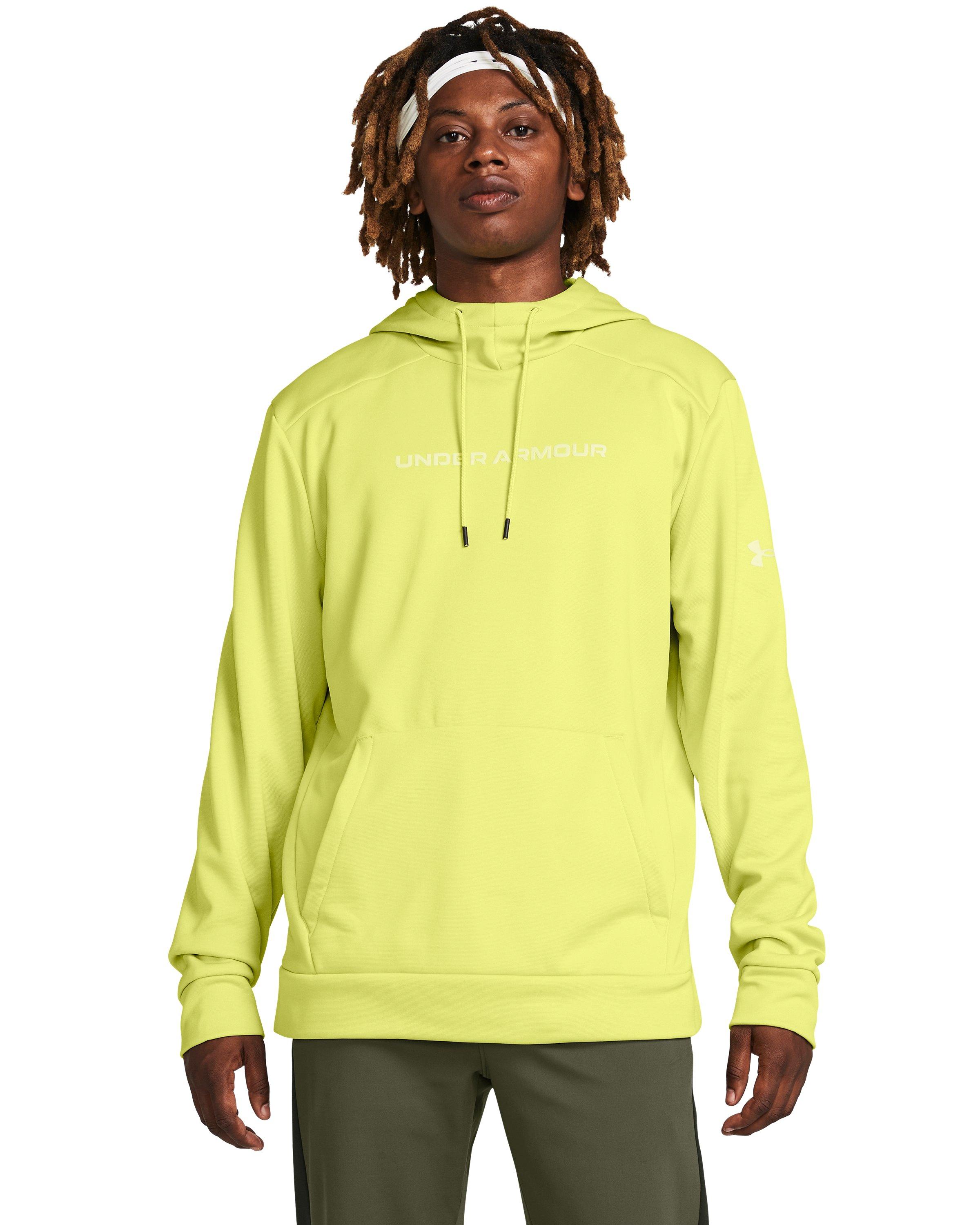 Under Armour Armour Fleece® Graphic Hoodie in Yellow for Men | Lyst UK
