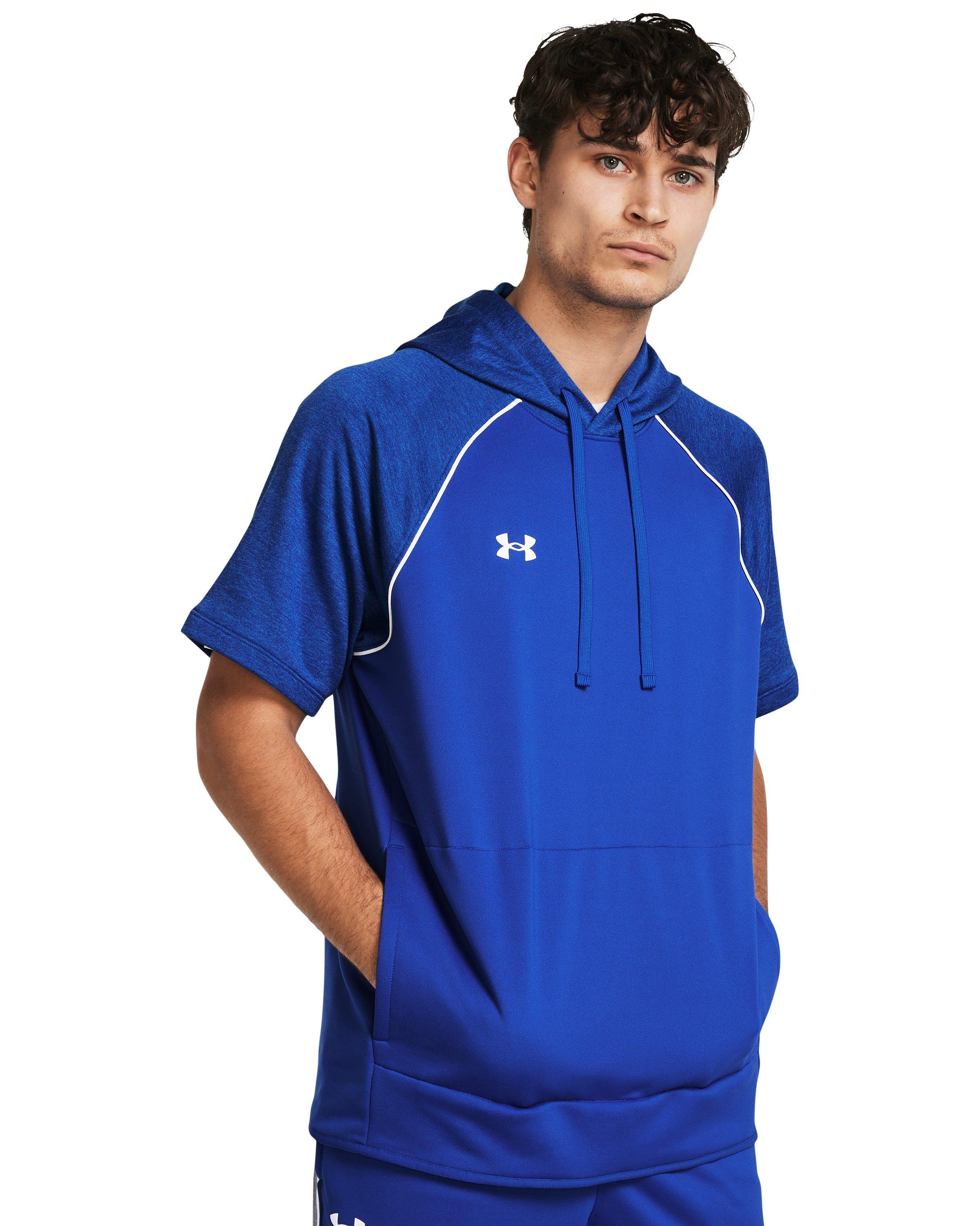 Under Armour Ua Command Warm-up Short Sleeve Hoodie in Blue for