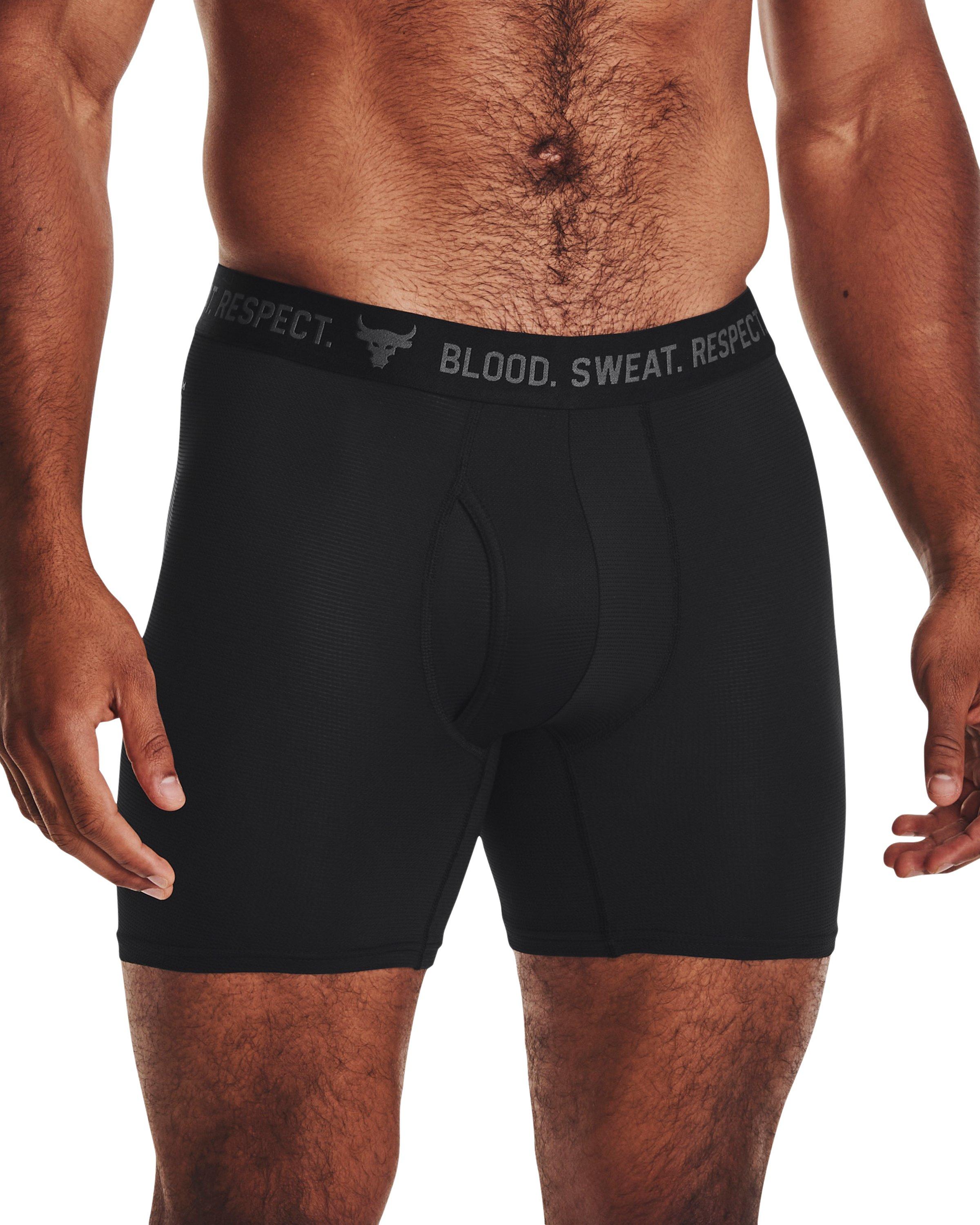 Under Armour Project Rock Iso-chill 6" Boxerjock in Black for Men | Lyst