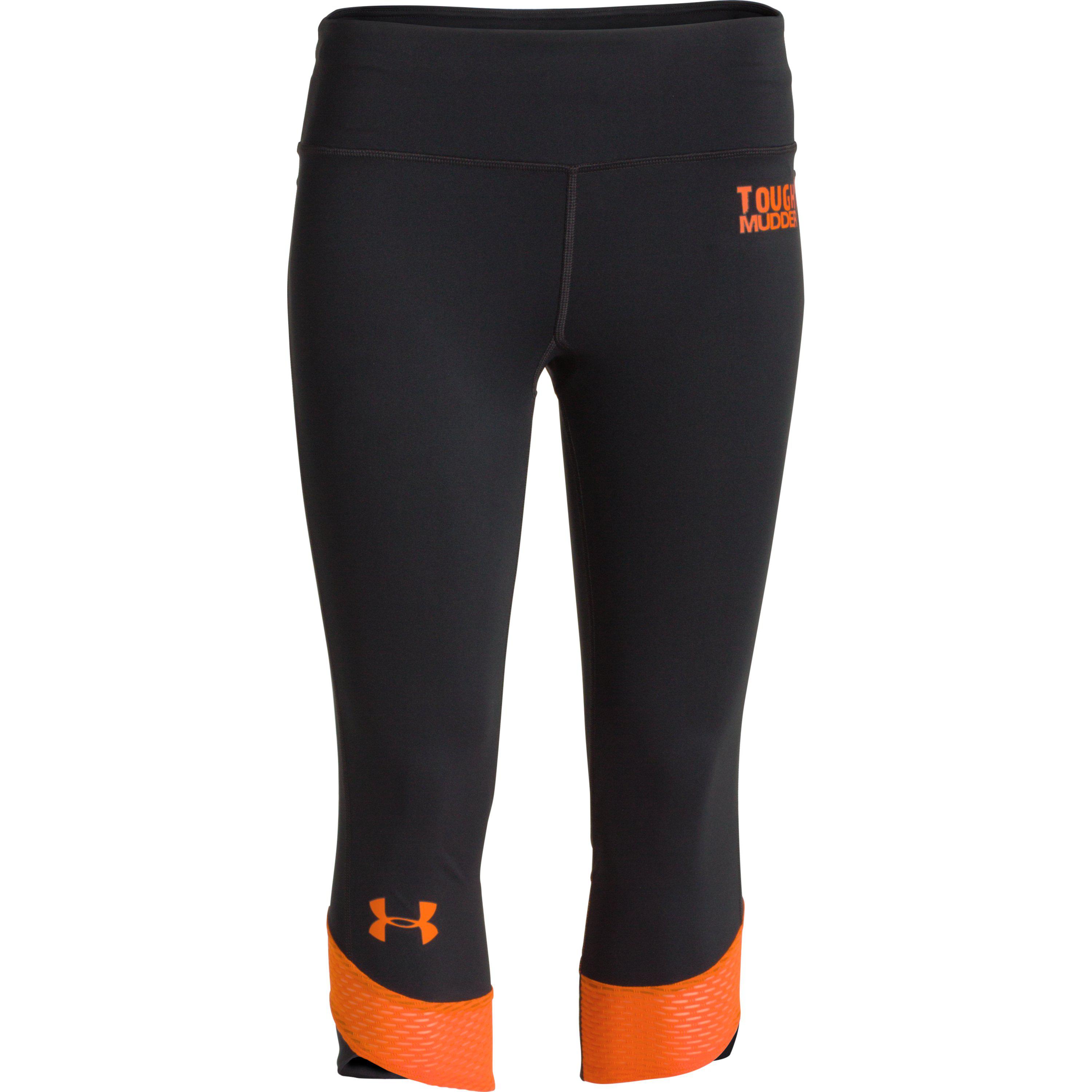 Under Armour Women's Tough Mudder Fly-by Compression Capri in Black /Vivid  (Black) | Lyst