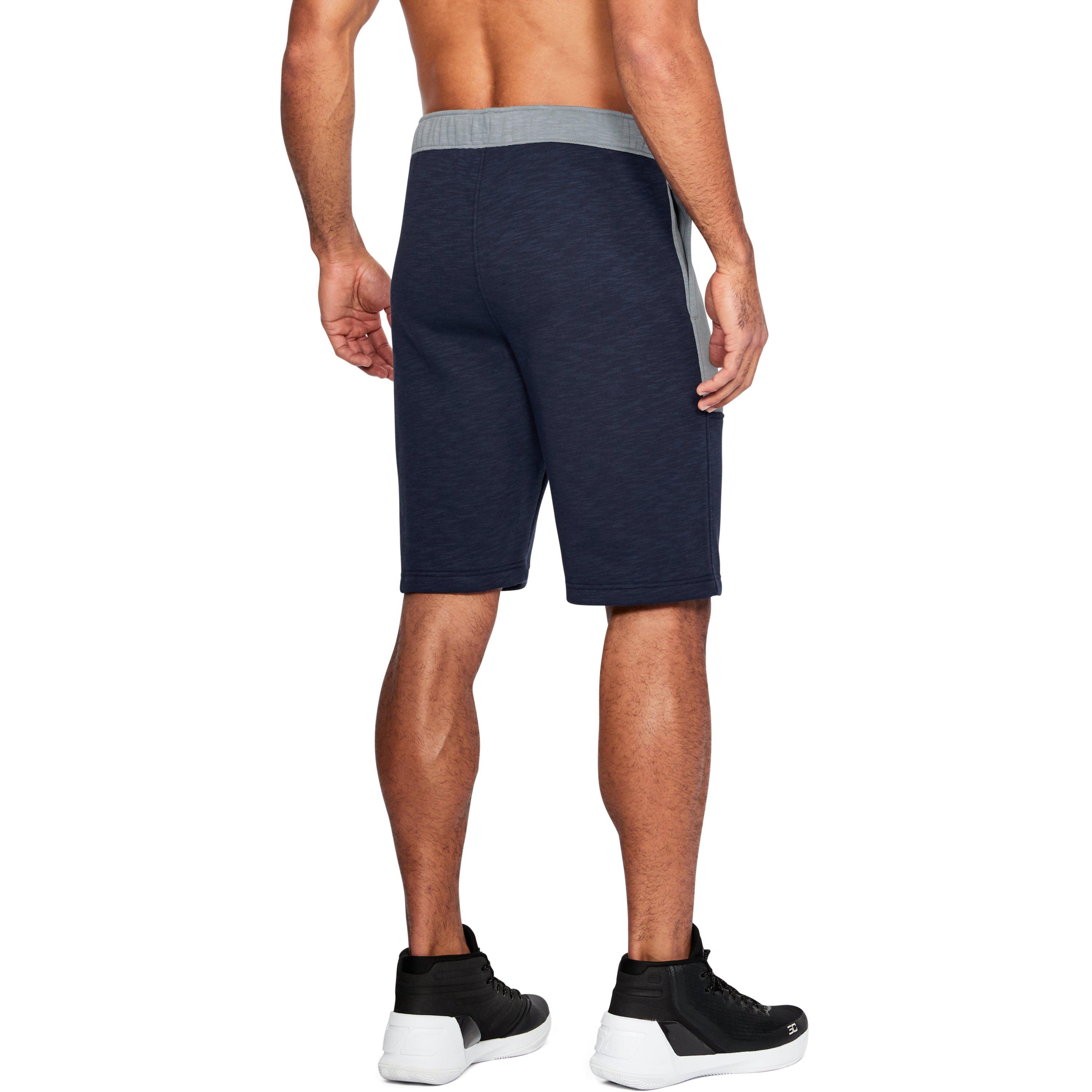 under armour baseline fleece shorts