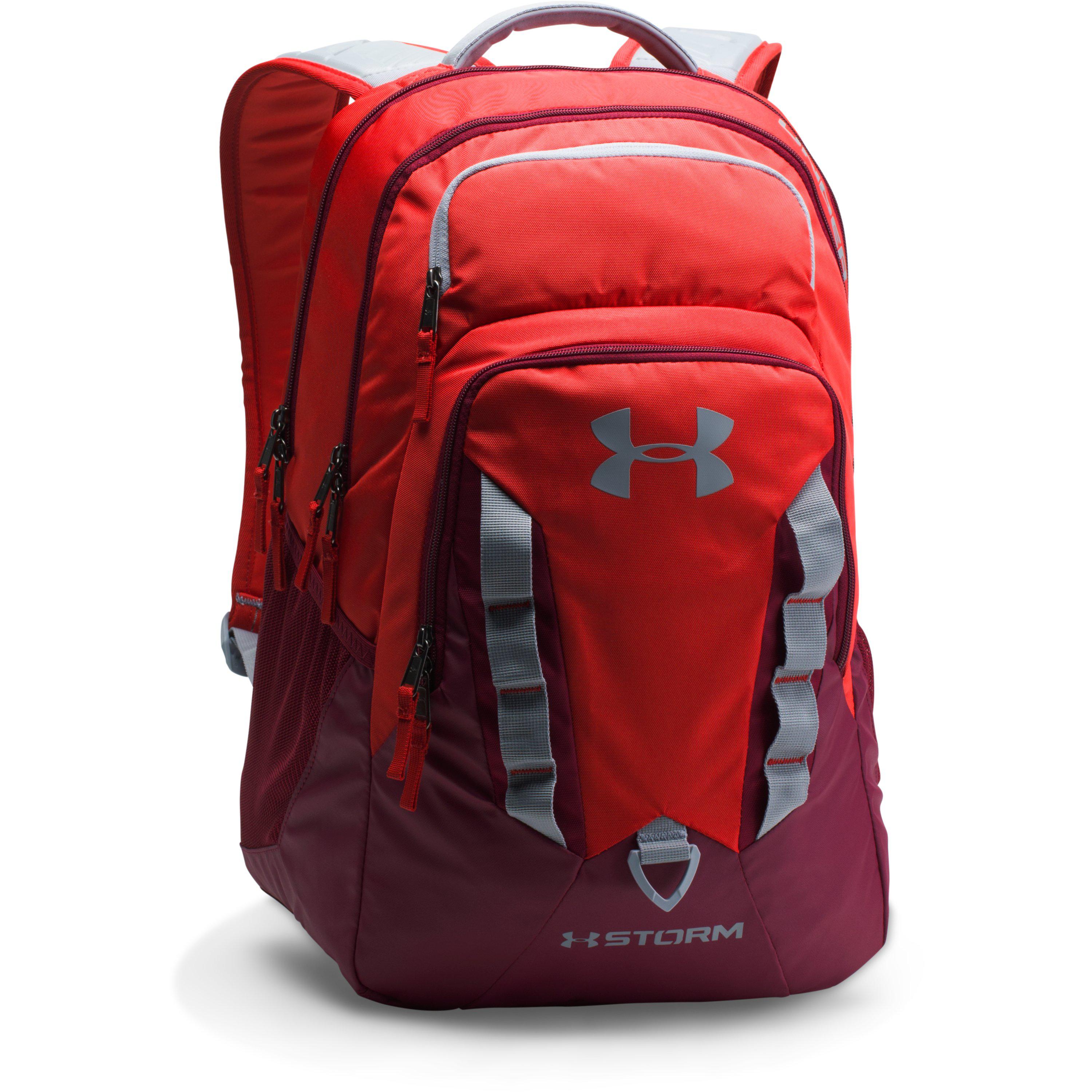 Under Armour Storm Recruit Large Backpack with Laptop Sleeve Red/Black Currant 