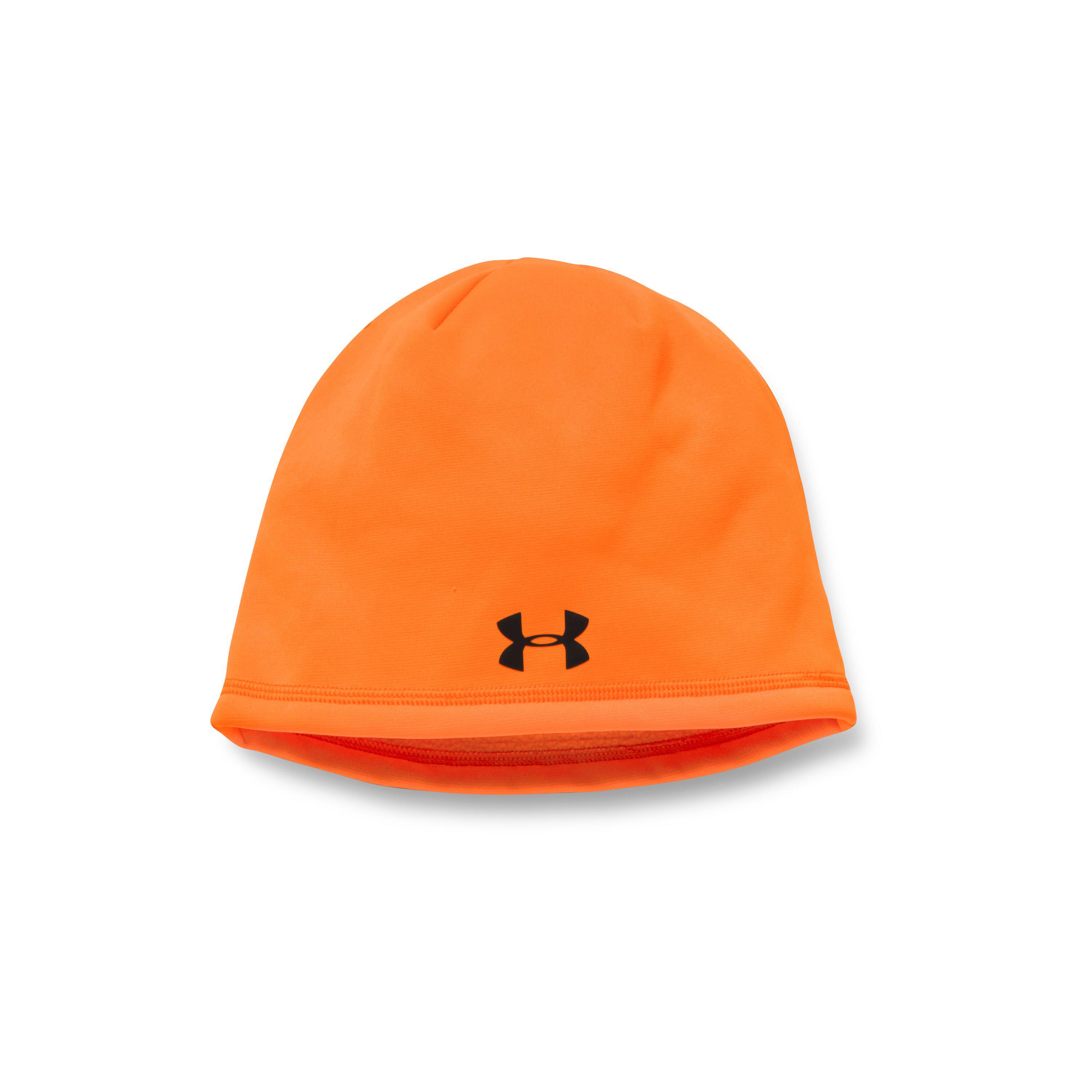 under armour blaze orange beanie