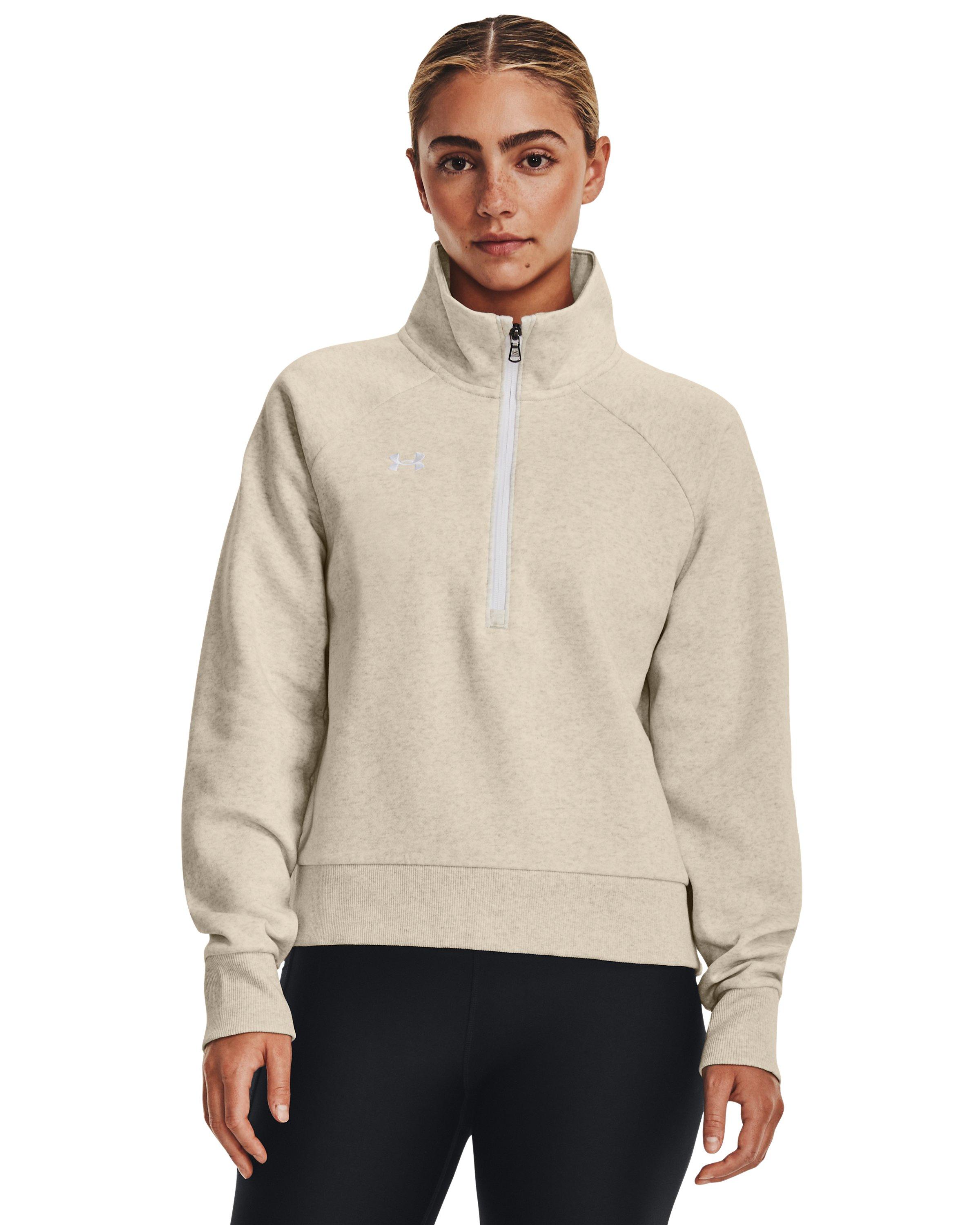 Under Armour Rival Fleece 1 2 Zip in Natural Lyst UK