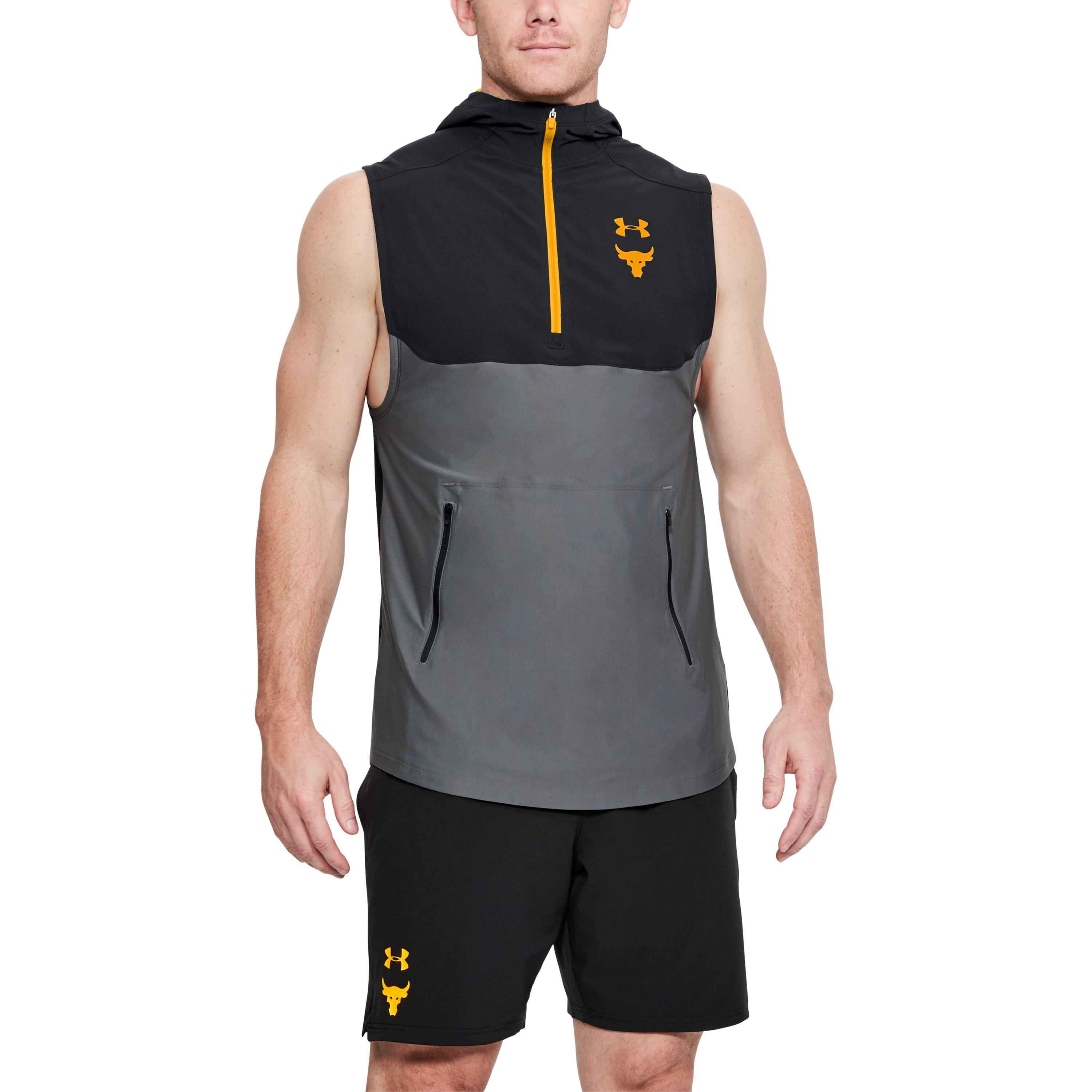 Under Armour Men's Ua X Project Rock Vanish Sleeveless Hoodie in Black / ( Black) for Men - Lyst