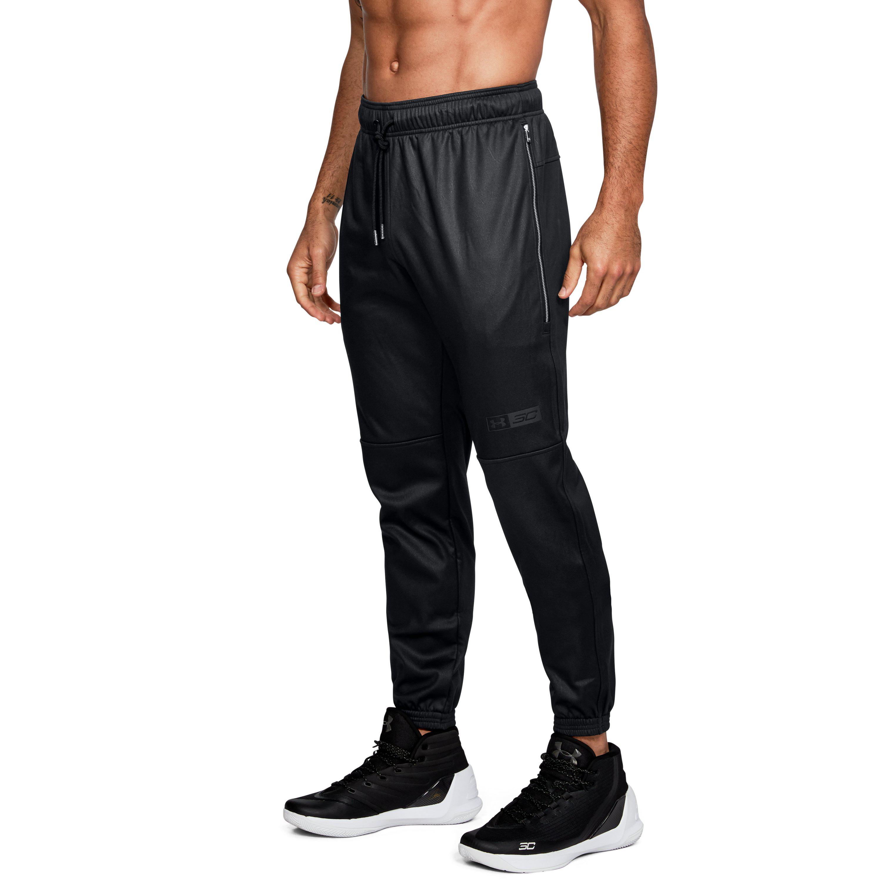 mens black warm up pants
