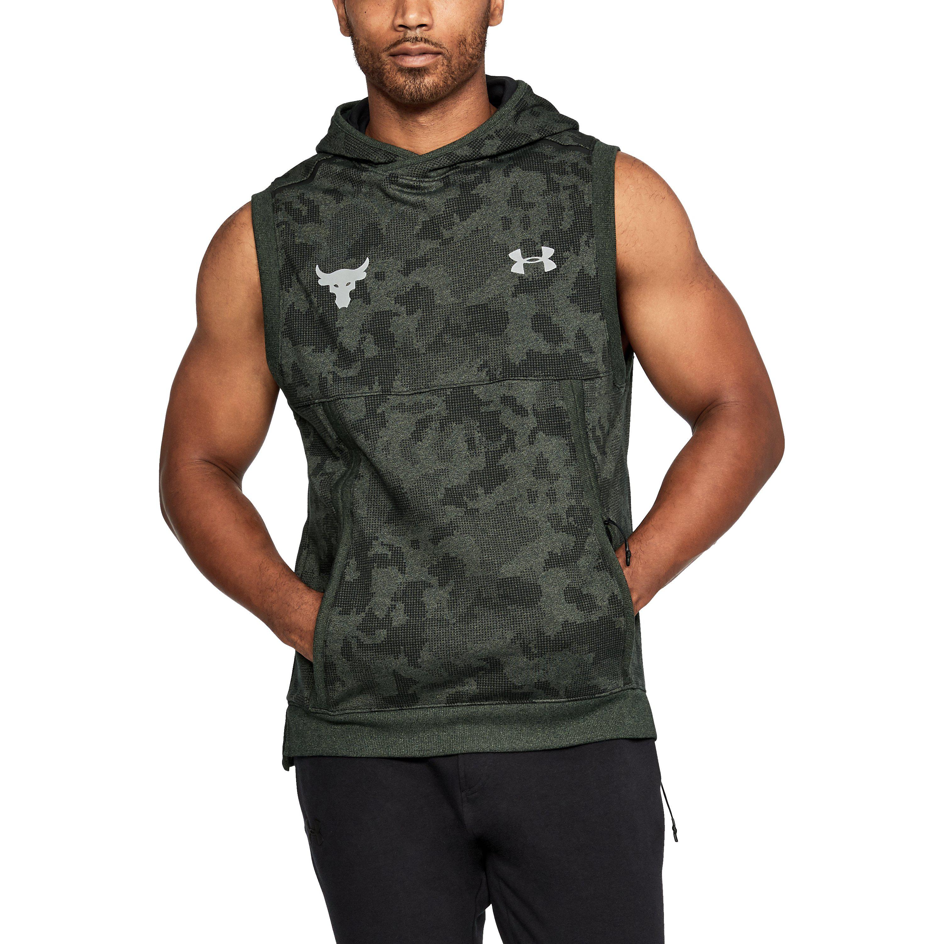 under armour cut off hoodie
