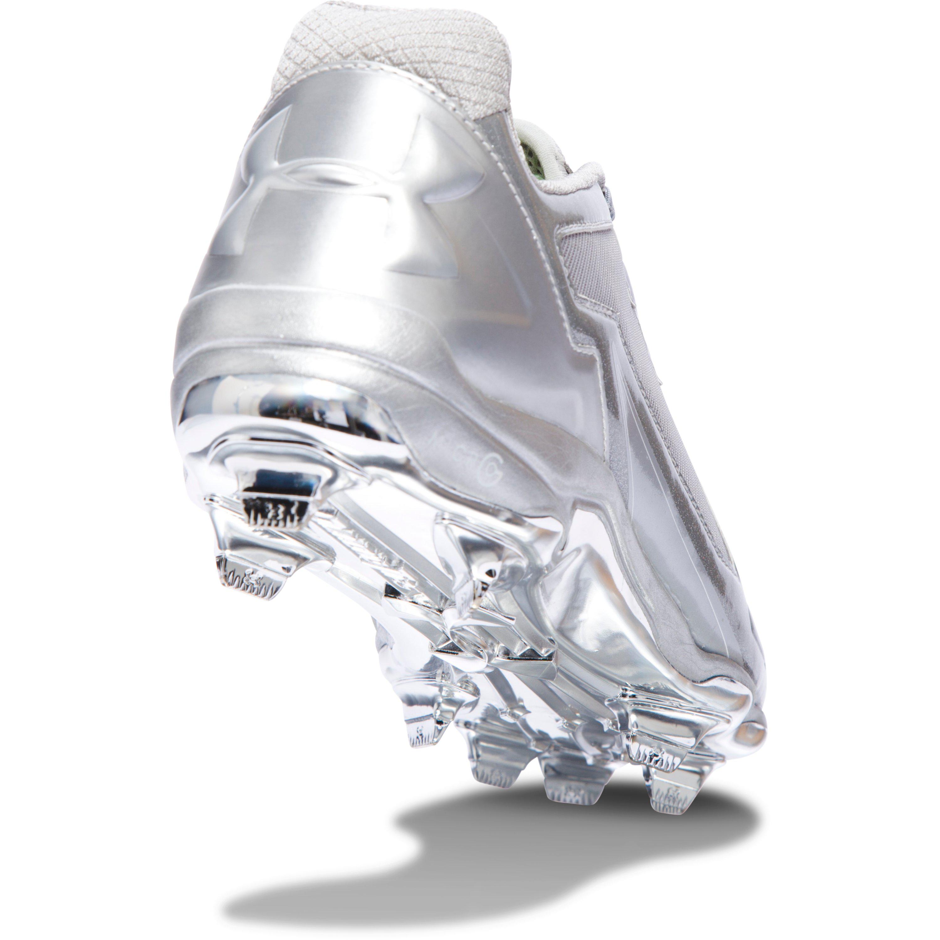 under armour silver cleats