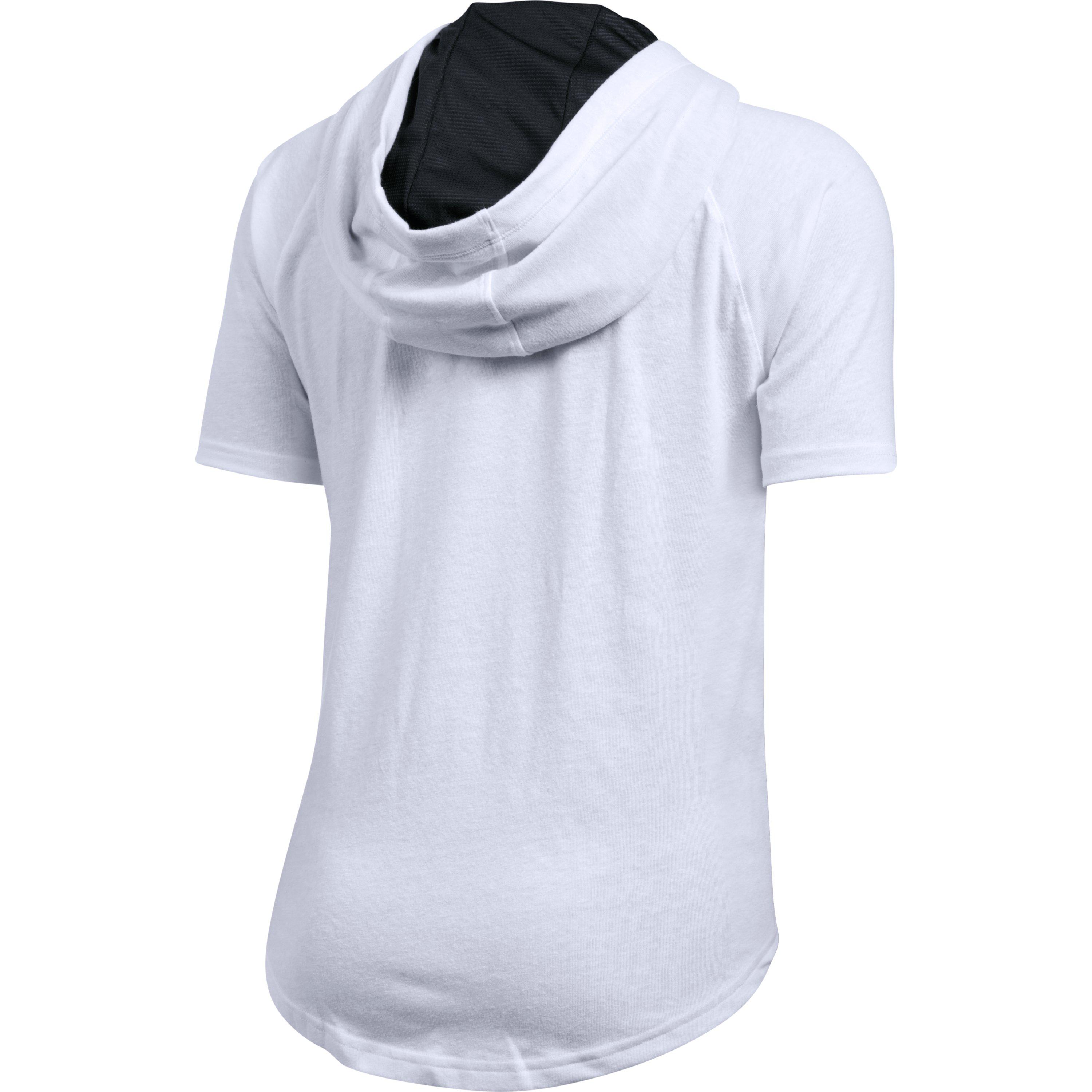 under armour short sleeve hoodie womens