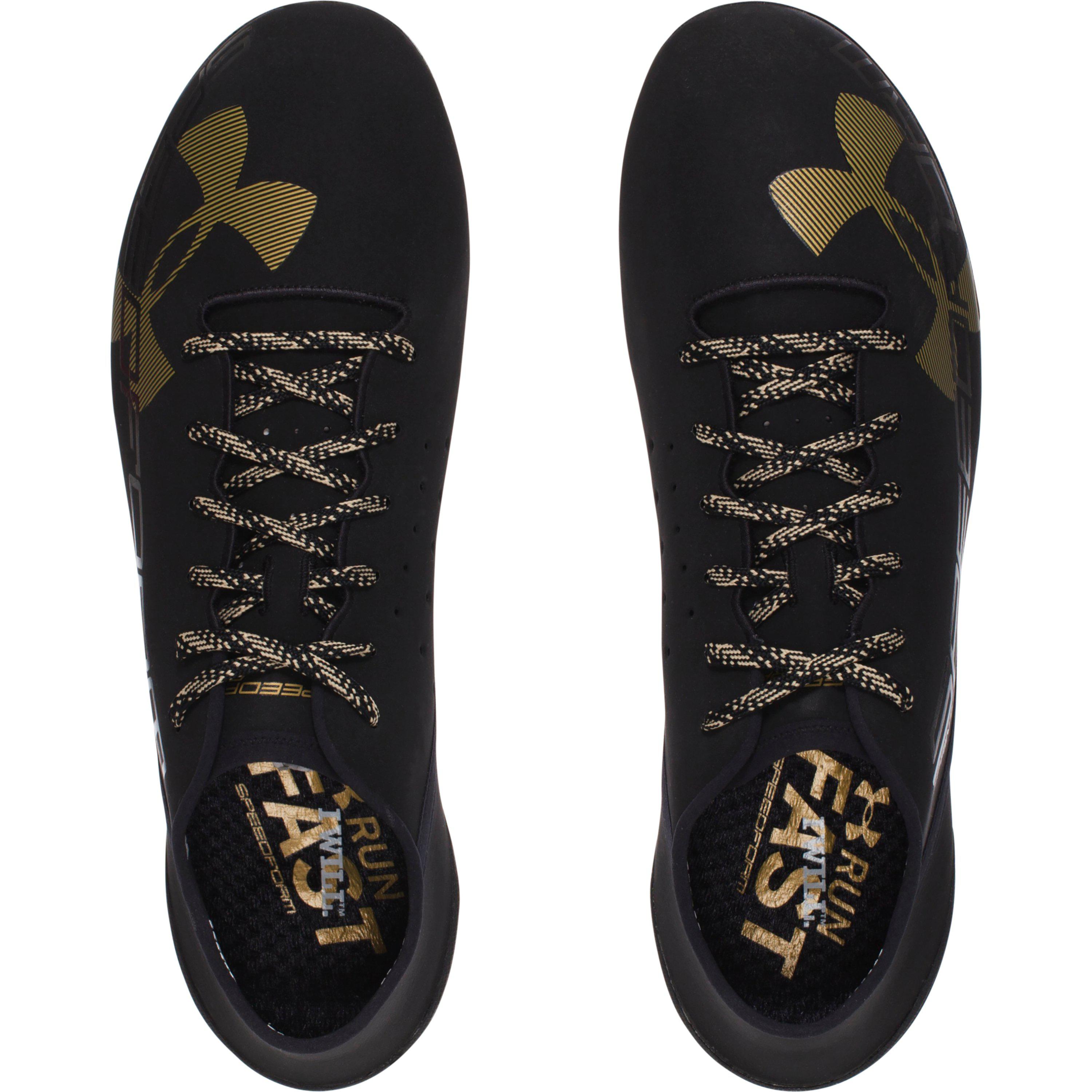 under armour track spikes gold