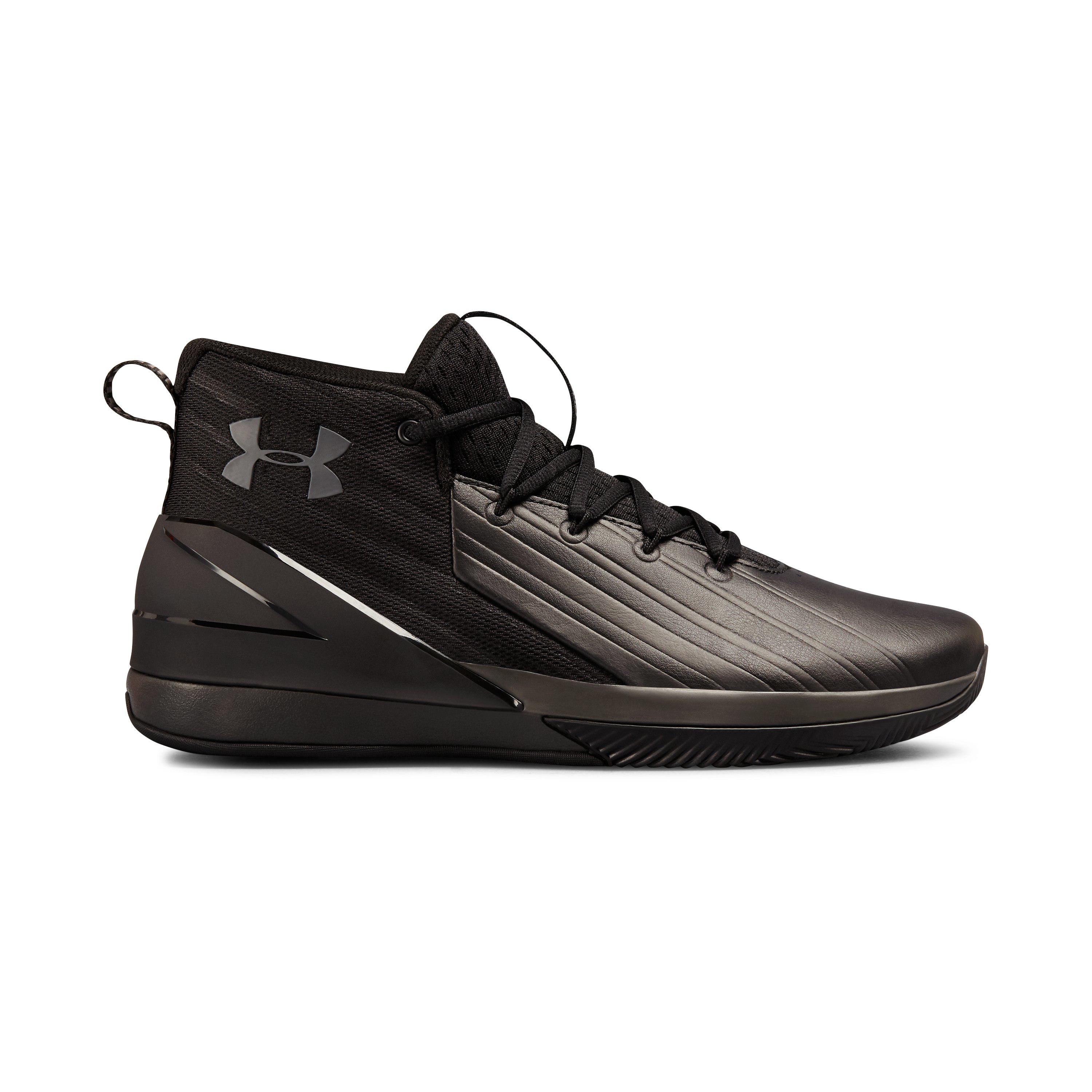 Under Armour Leather Men's Ua Lockdown 3 Basketball Shoes in Black  /Charcoal (Black) for Men - Lyst