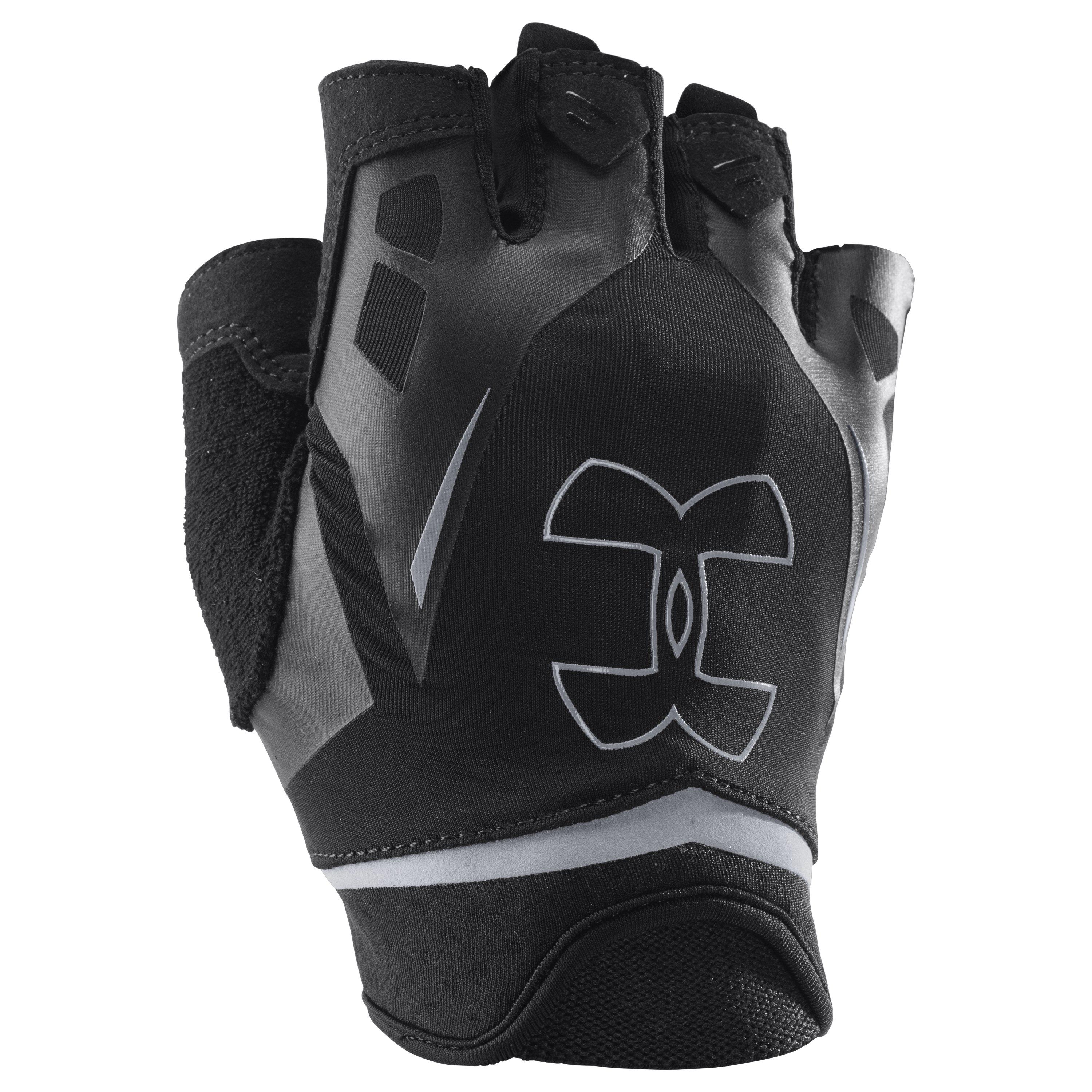 Under Armour Leather Men's Ua Flux Half-finger Training Gloves in  Black/Metallic Pewter/Metallic p (Black) for Men | Lyst