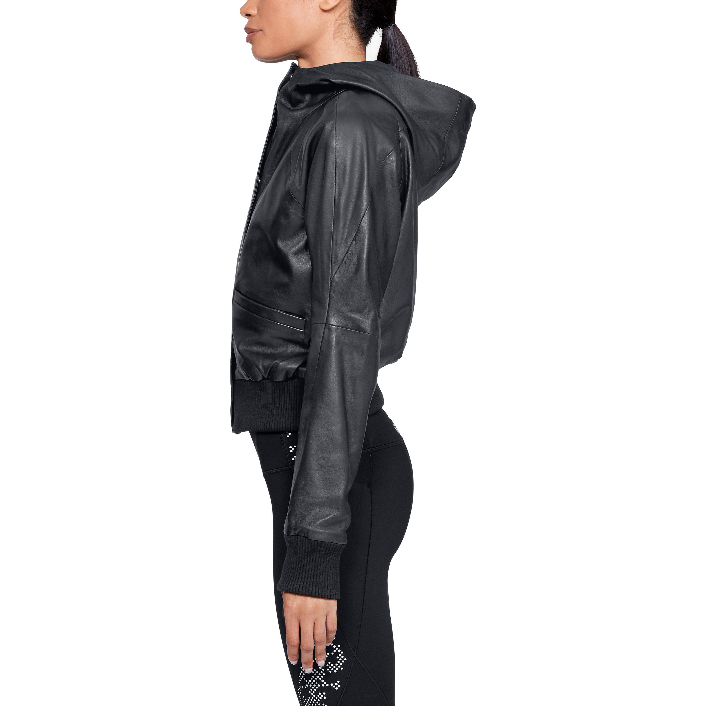 under armour leather jacket