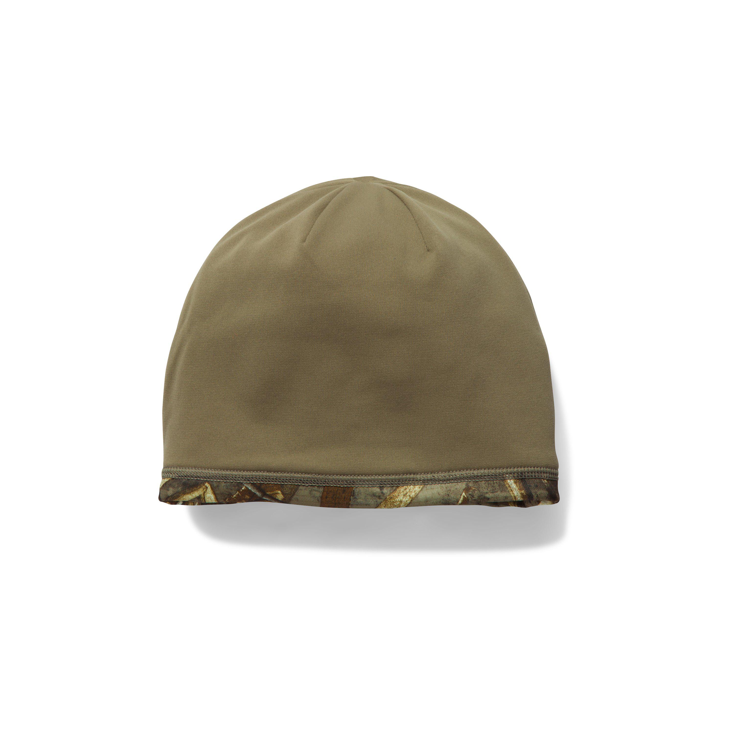 brown under armour beanie