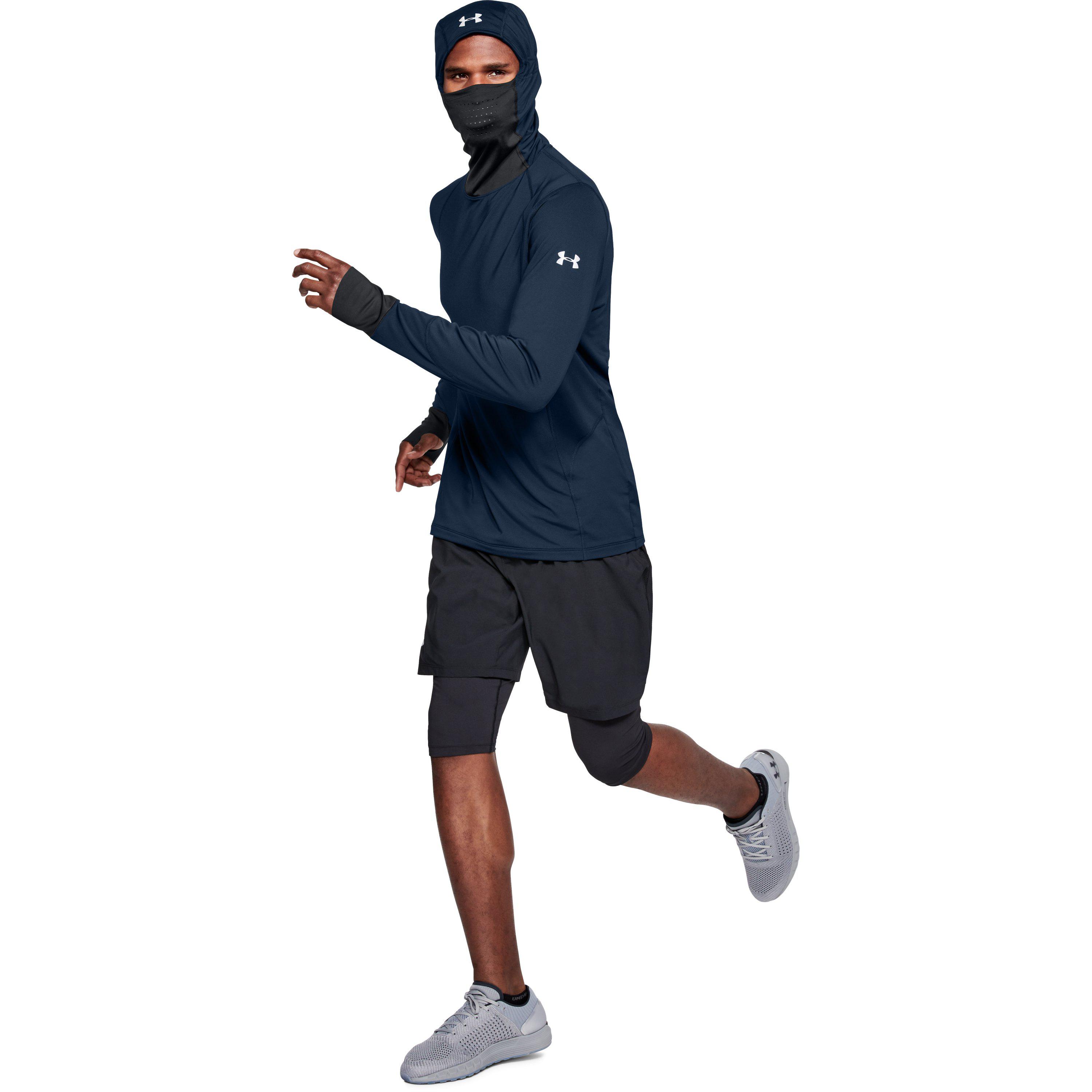under armour mens coldgear reactor run balaclava hoodie