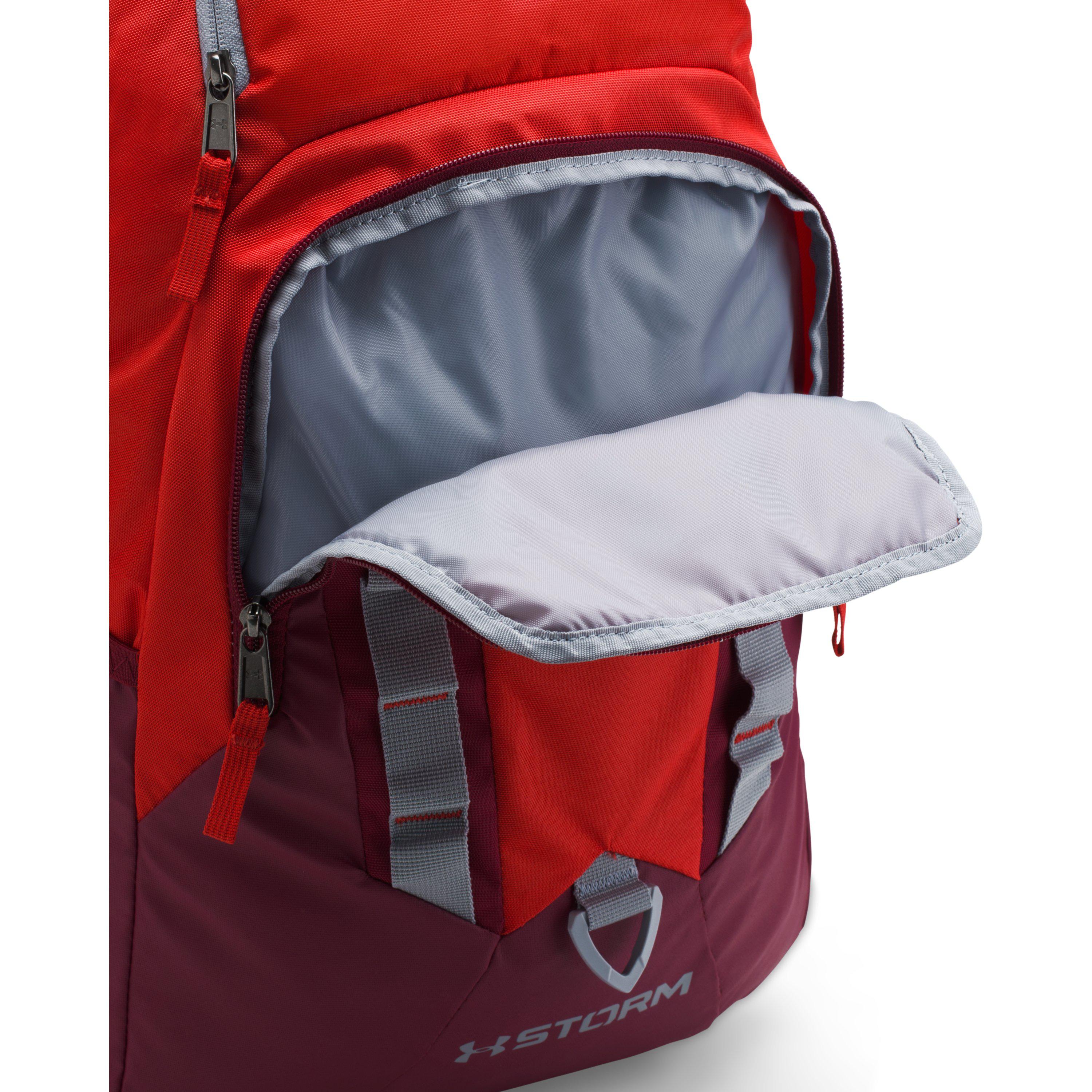 Under Armour Ua Storm Recruit Backpack in Red for Men | Lyst