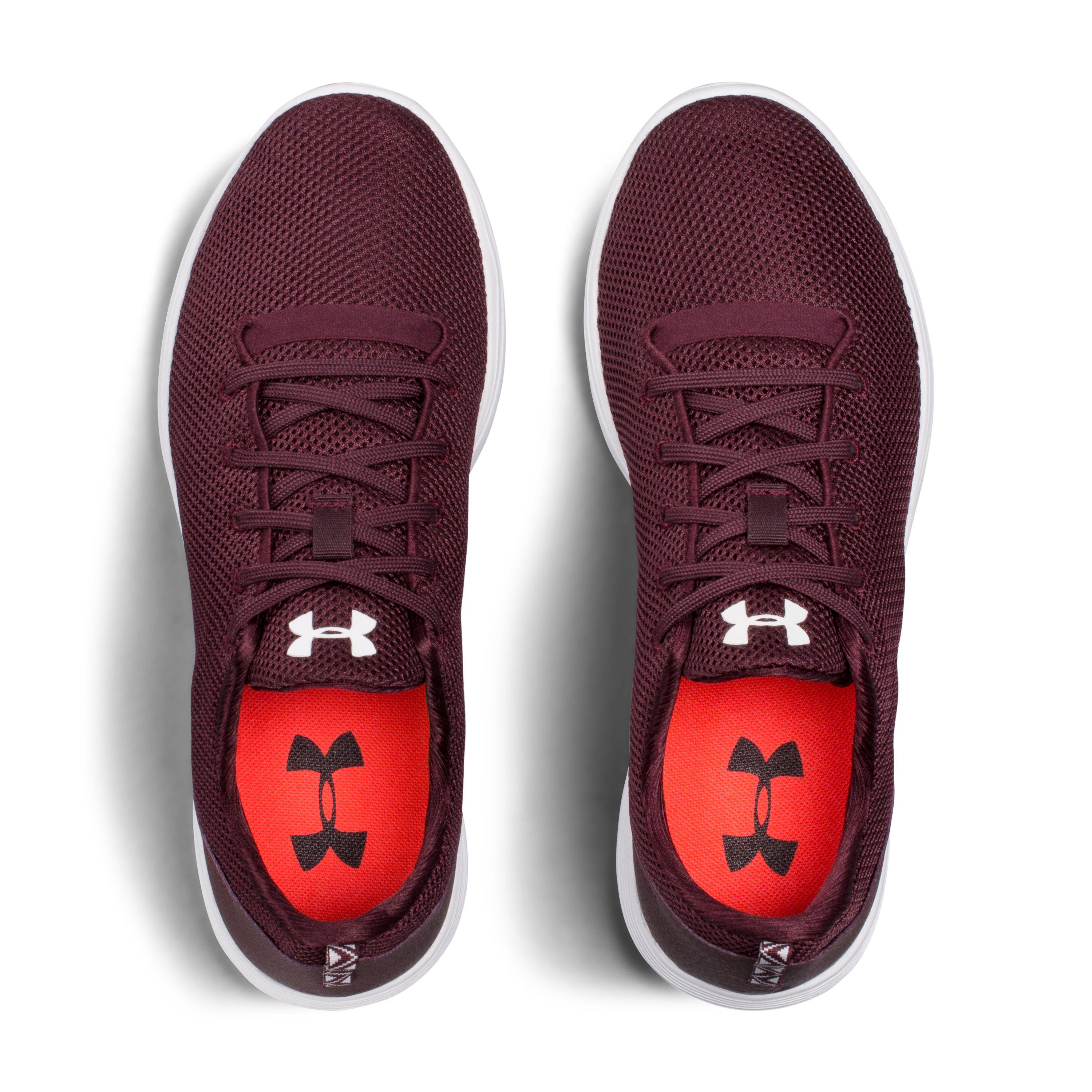 Under Armour Women's Ua Street Precision Sport Low Neutral Lifestyle Shoes  in Red | Lyst