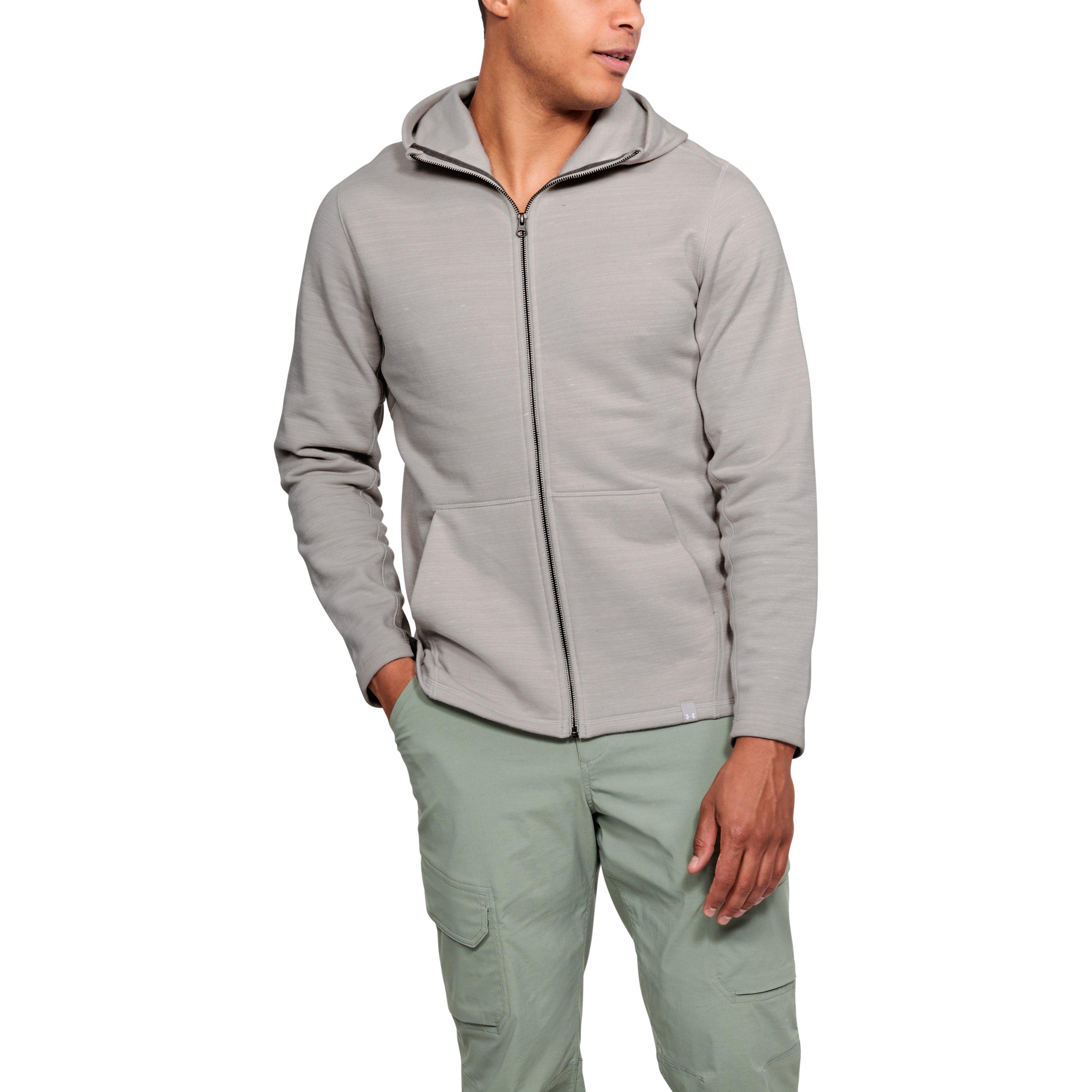 Small Black Under Armour Men/'s UA Threadborne Fleece Full Zip Hoodie New