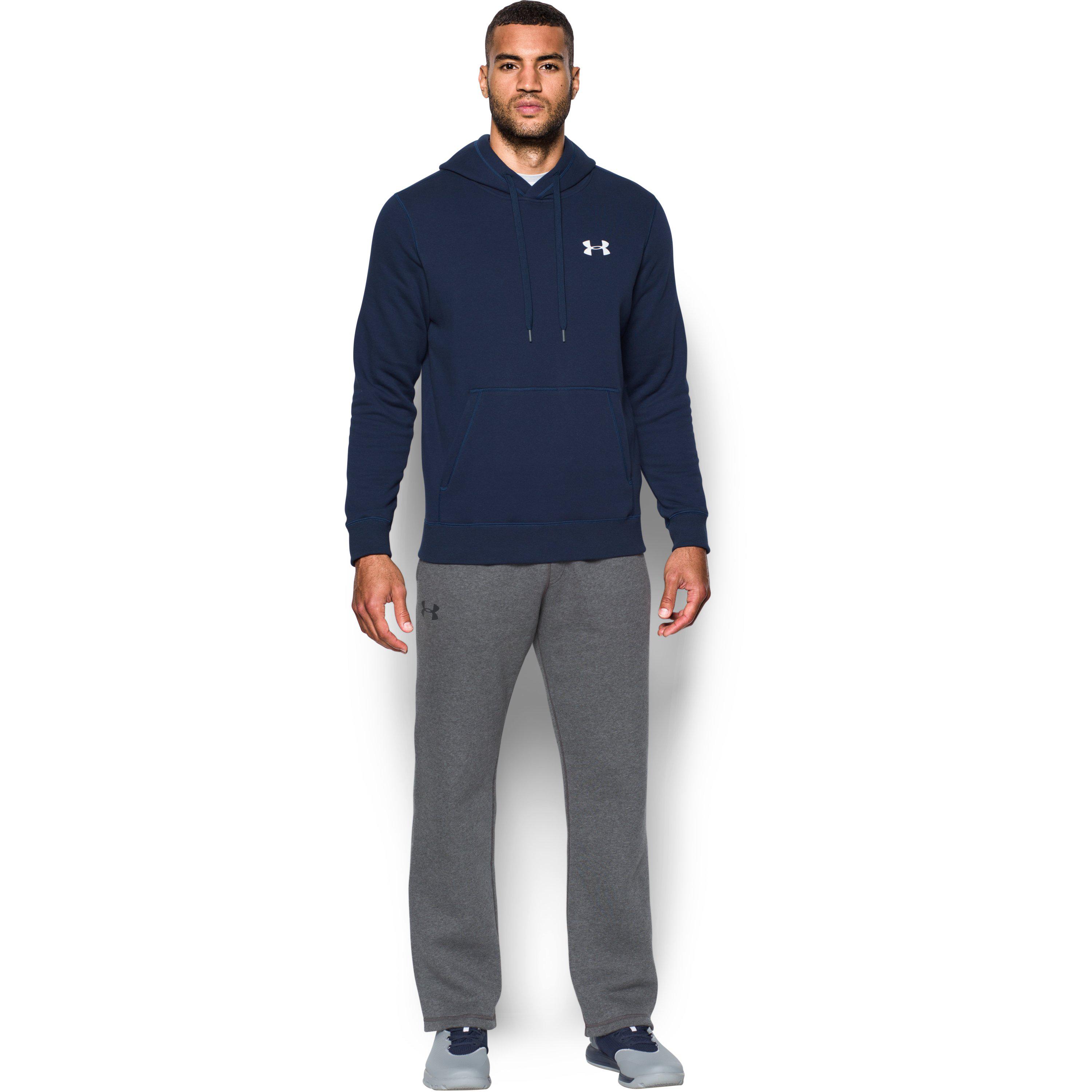 men's ua rival fleece fitted hoodie