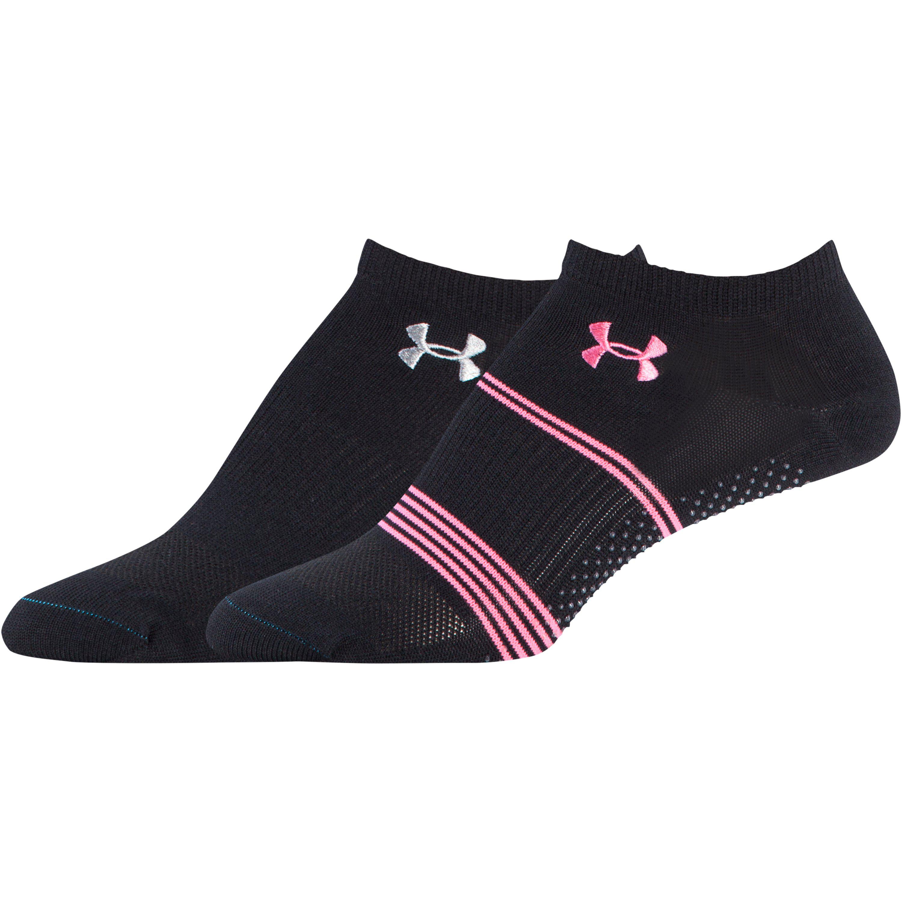Under Armour Synthetic Ua Grippy Iii No Show Socks 2pack in Black