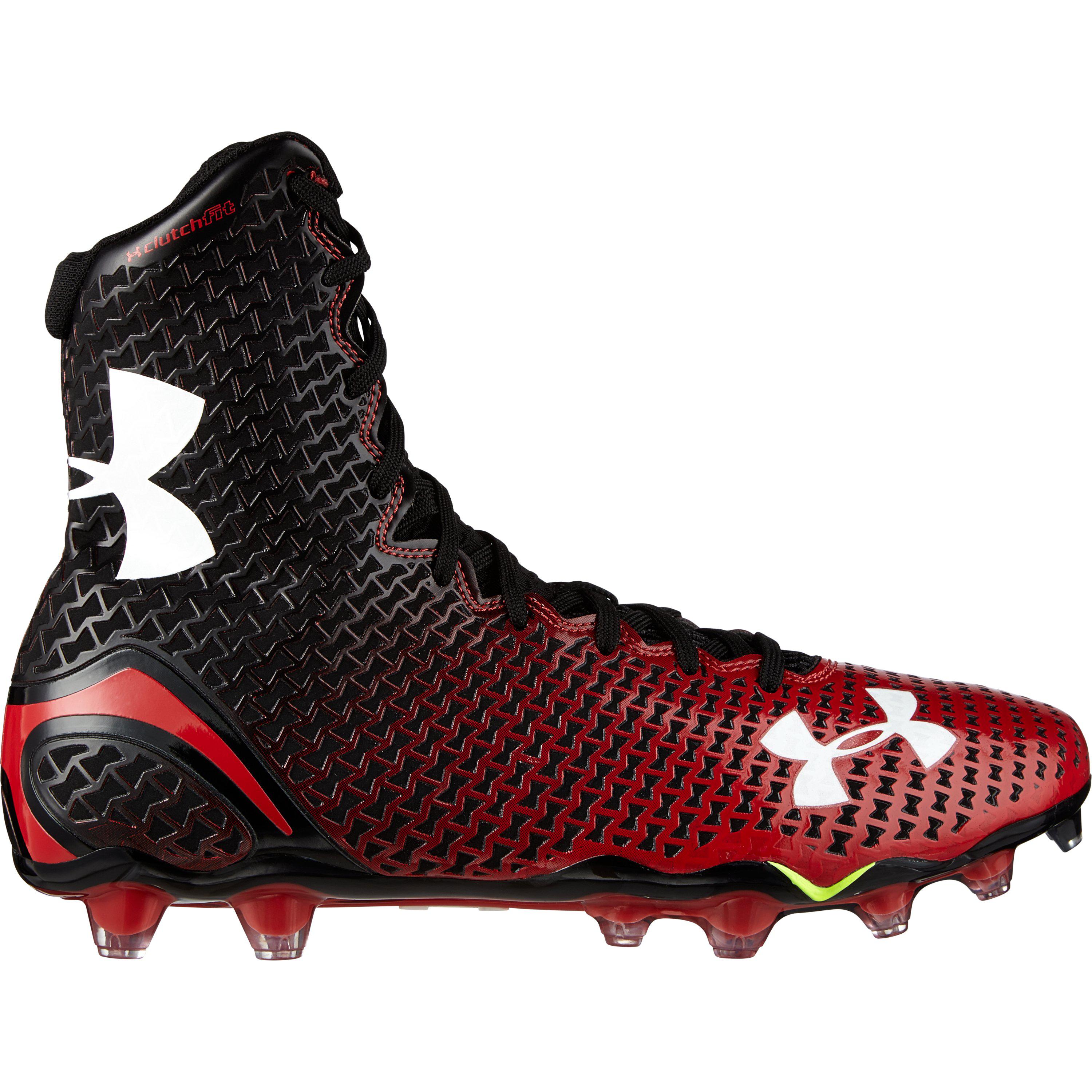 NEW Under Armour Highlight 1289779-011 Black White Football Cleat Size 