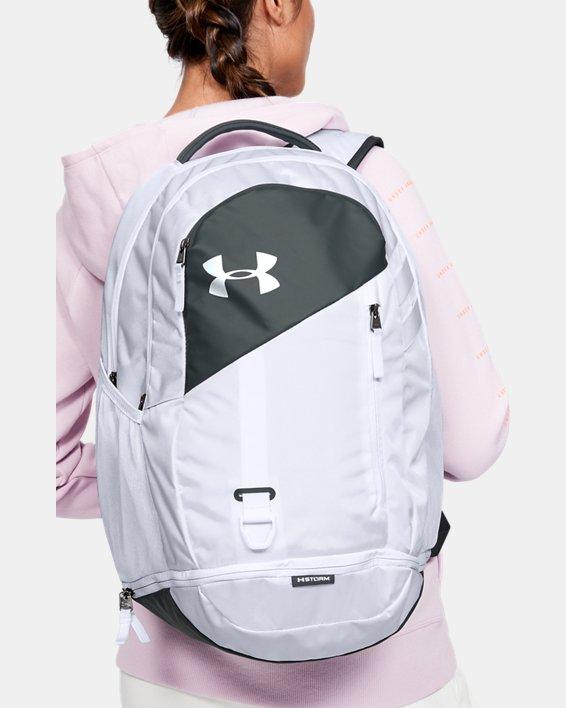 Under Armour Synthetic Ua Hustle 4.0 Backpack in White for Men Save