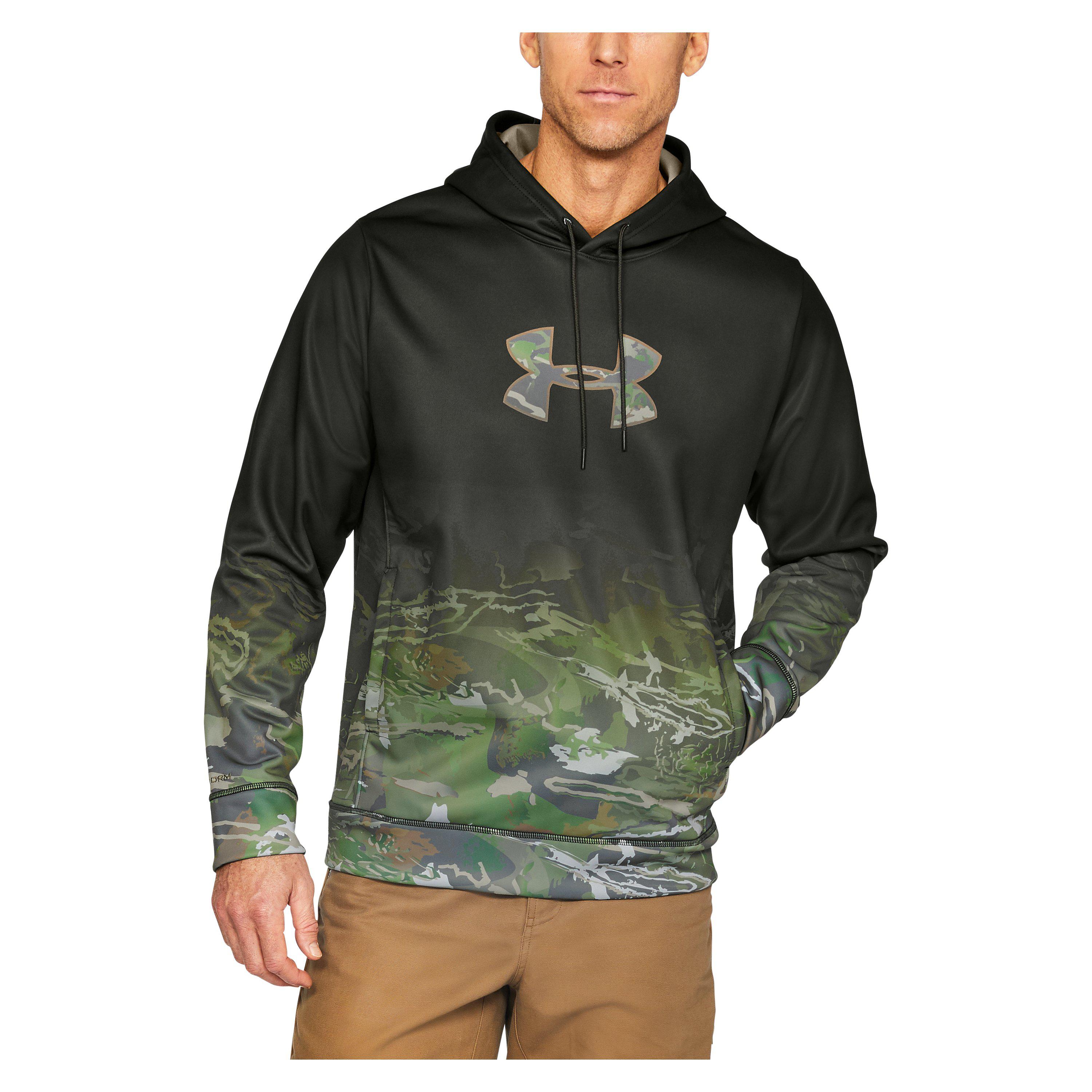 Under Armour Fleece Men's Ua Storm Caliber Faded Hoodie in Green for ...