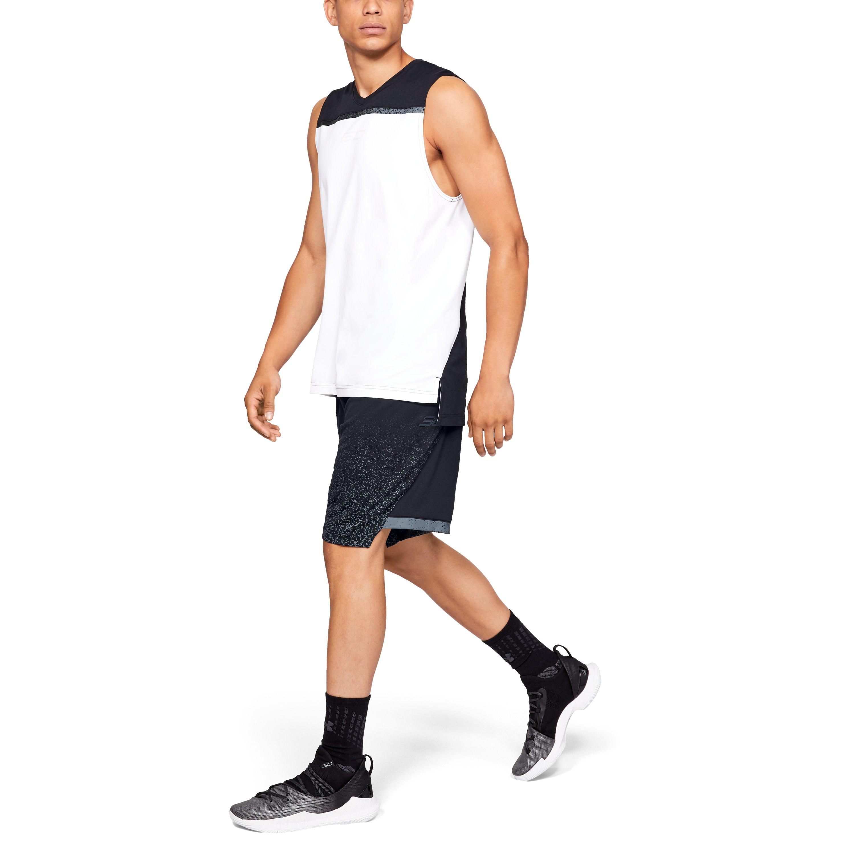 Under Armour UA HeatGear SC30 Basketball Mens Ultra Performance Tank Black Vest