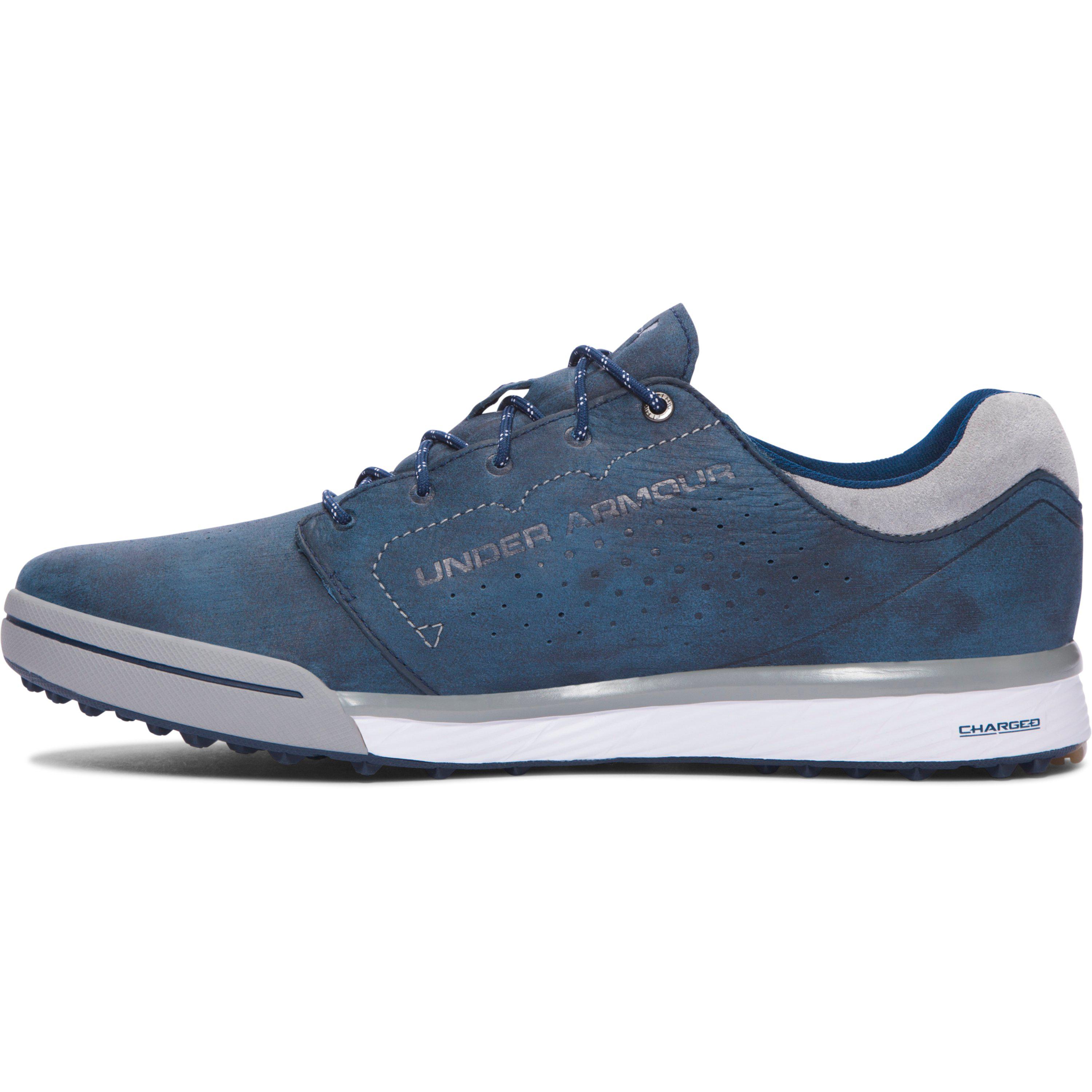 Under Armour Leather Men's Ua Tempo Hybrid Golf Shoes in Blue for Men - Lyst