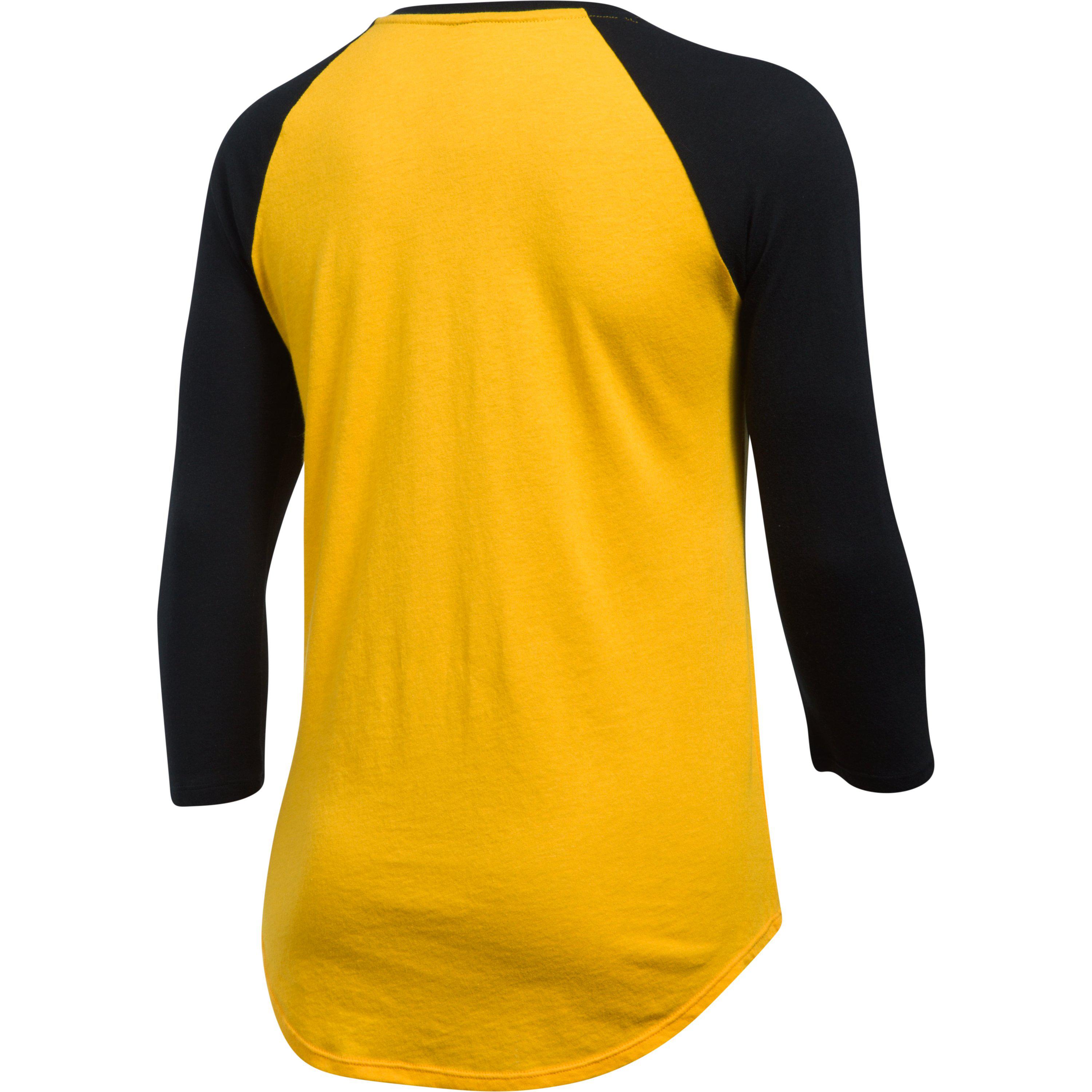 Under Armour Cotton Women's Pittsburgh Pirates 3/4 Sleeve Tshirt in