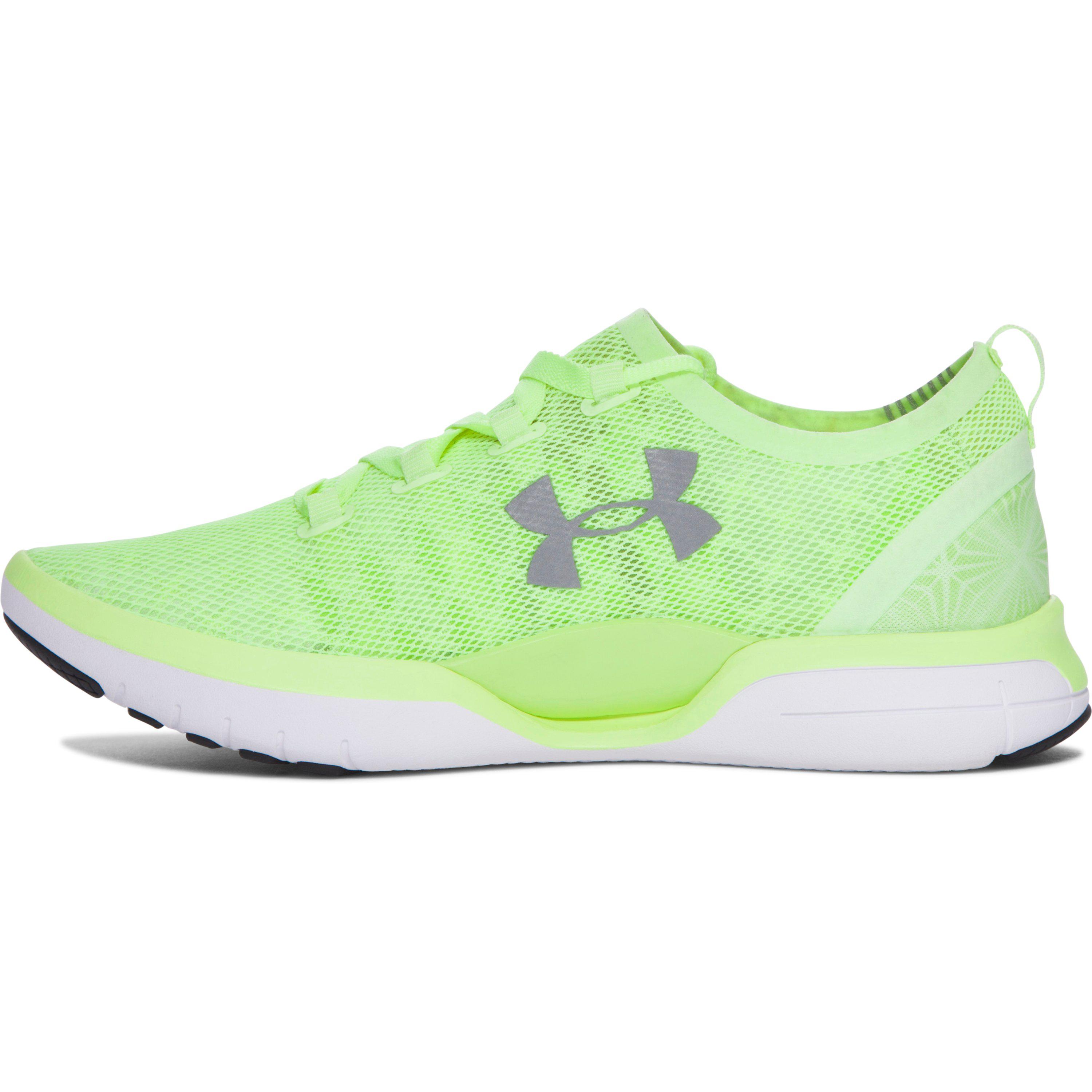 lime green track shoes