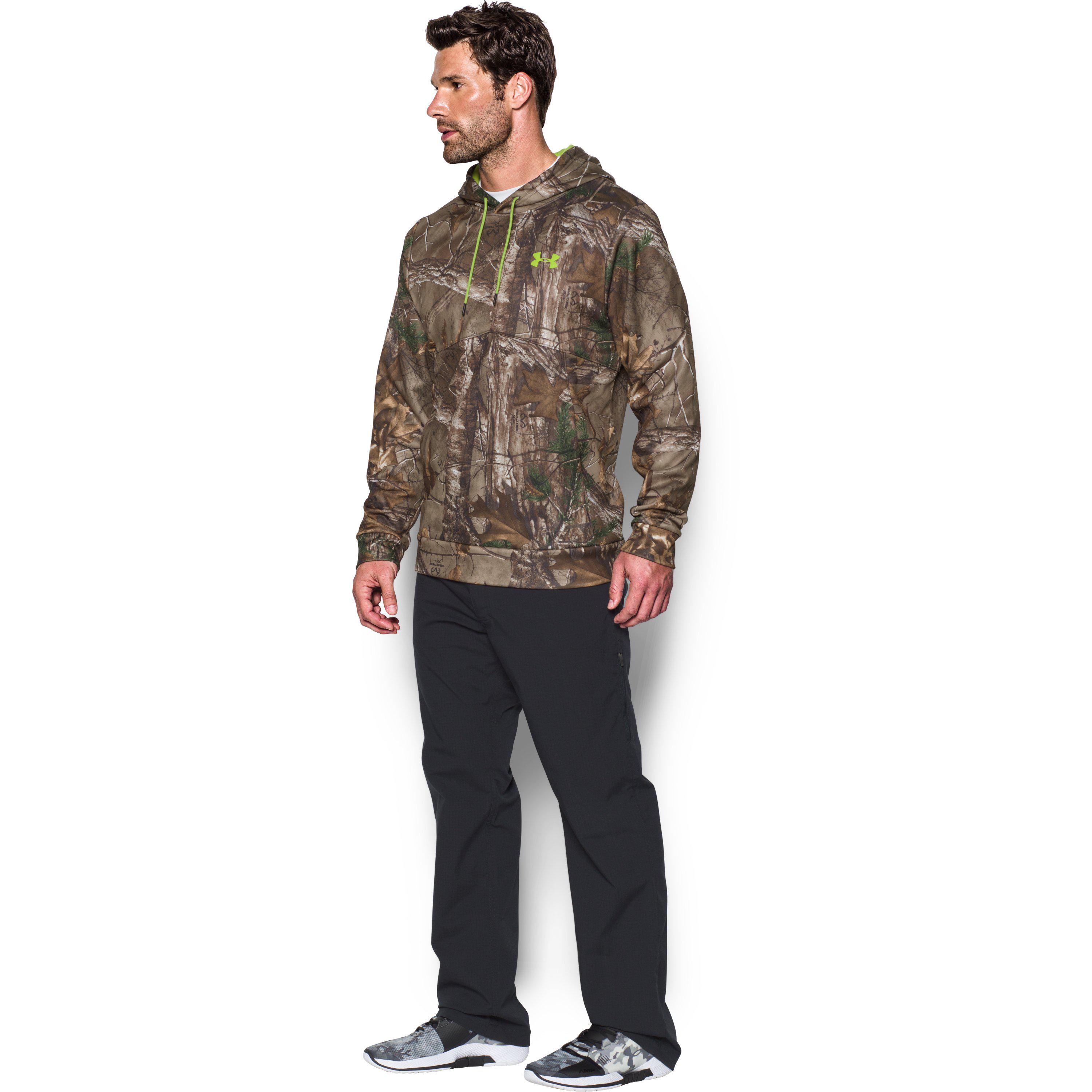 Under Armour Fleece Men's Ua Scent Control Camo Hoodie in Blue for Men