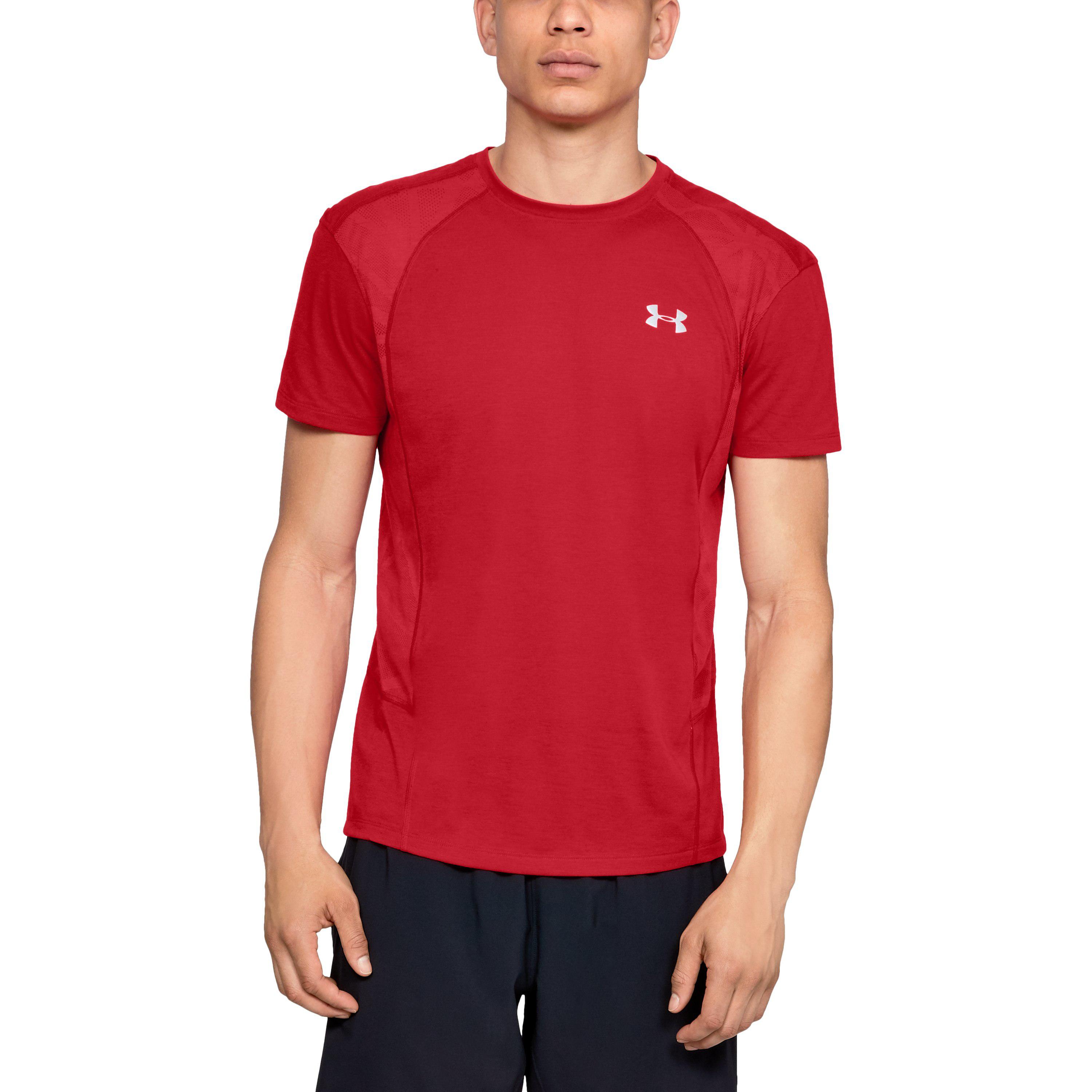 under armour t shirts men red