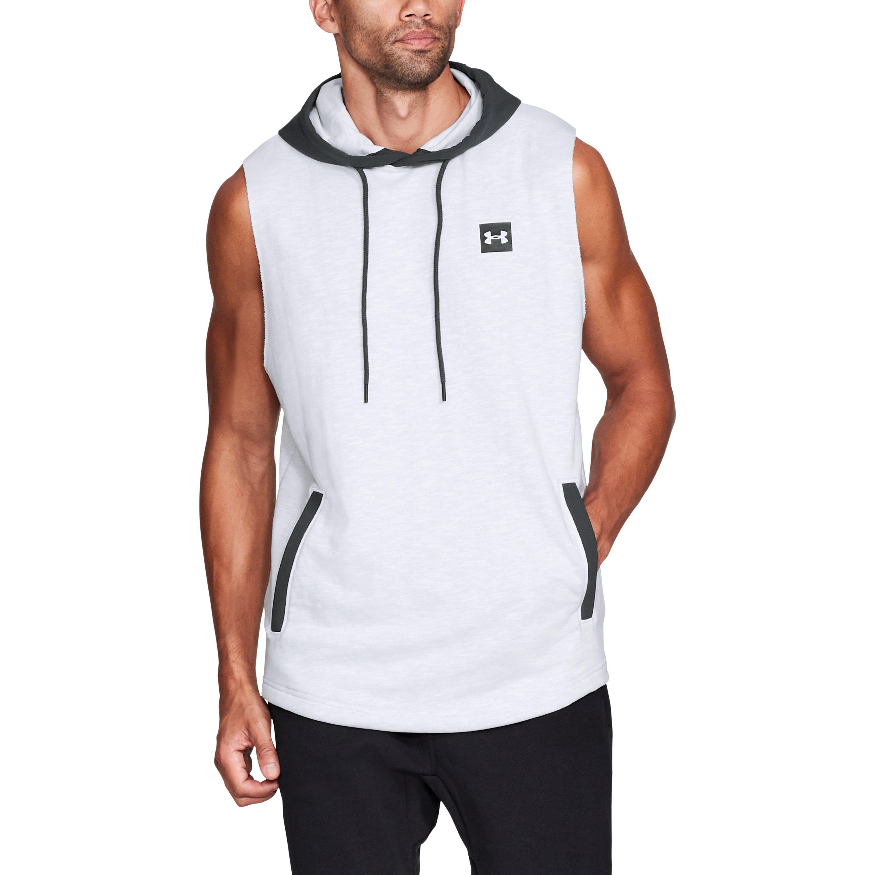 mens sleeveless hoodie under armour