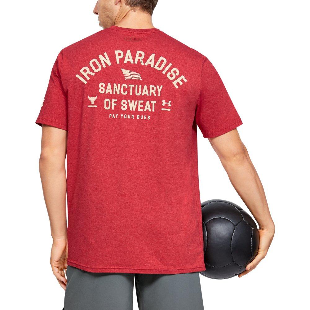 Under Armour Project Rock Iron Paradise in Red for Men | Lyst