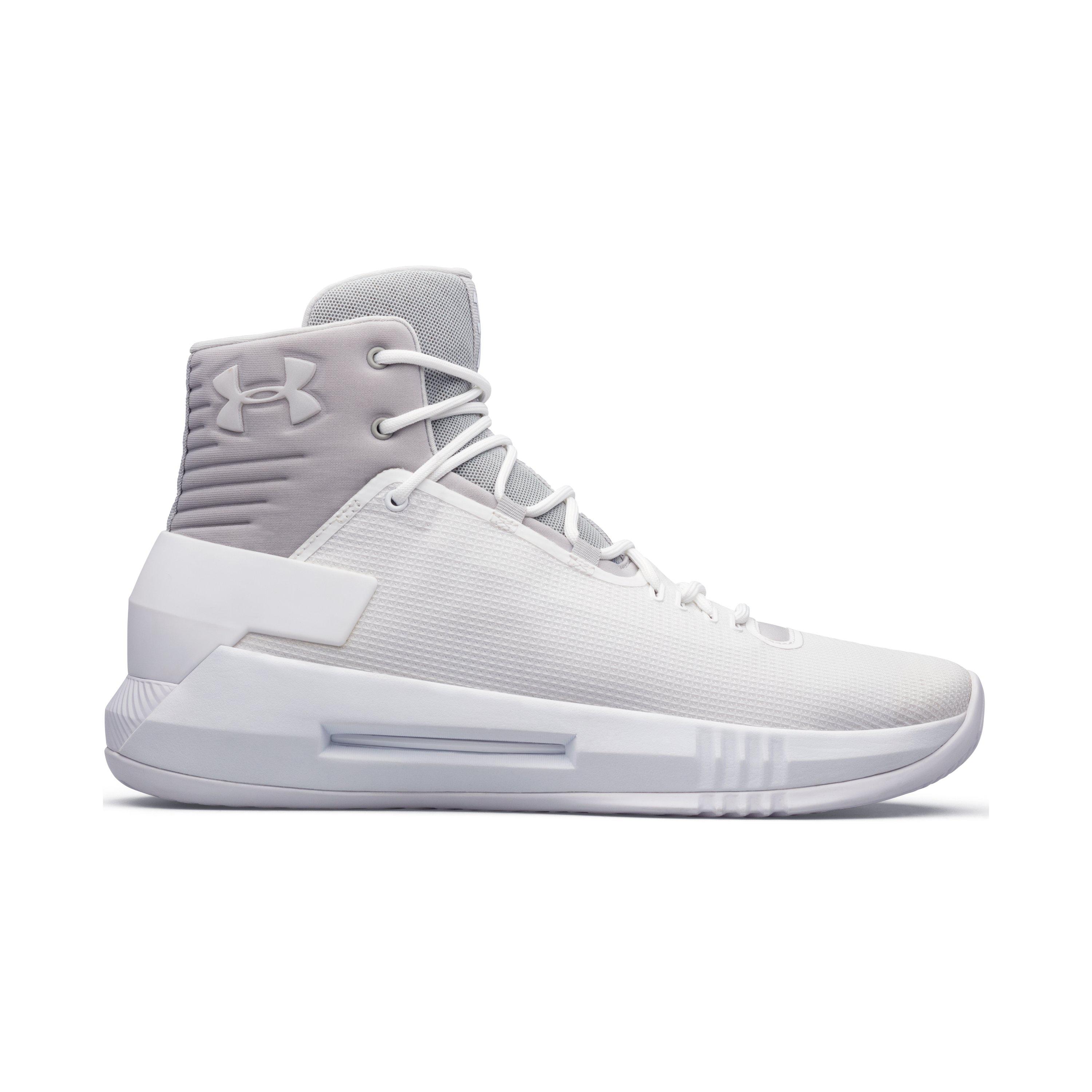 Under Armour Men's Ua Drive Custom Basketball Shoes in White for Men | Lyst