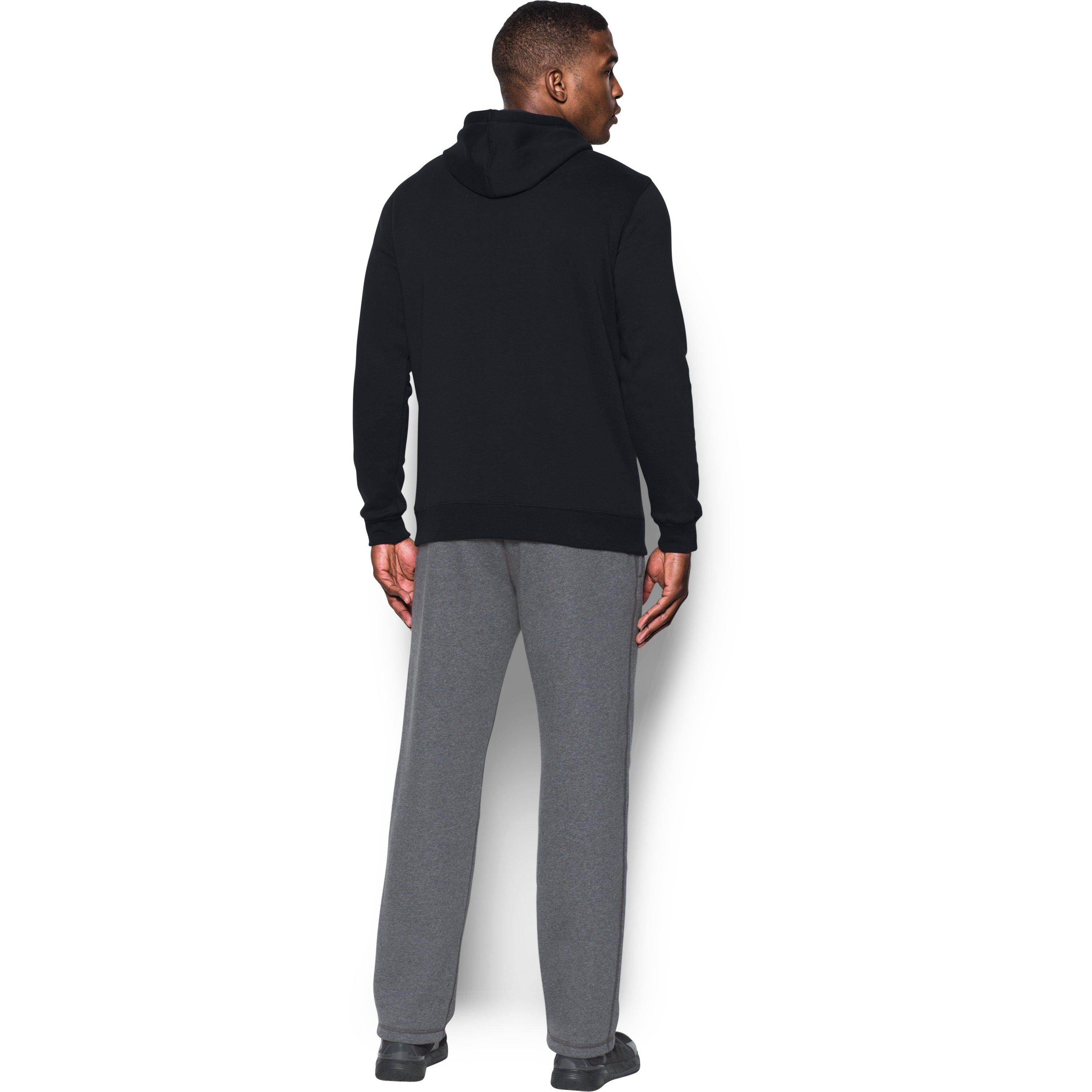 under armour men's rival fleece fitted hoodie