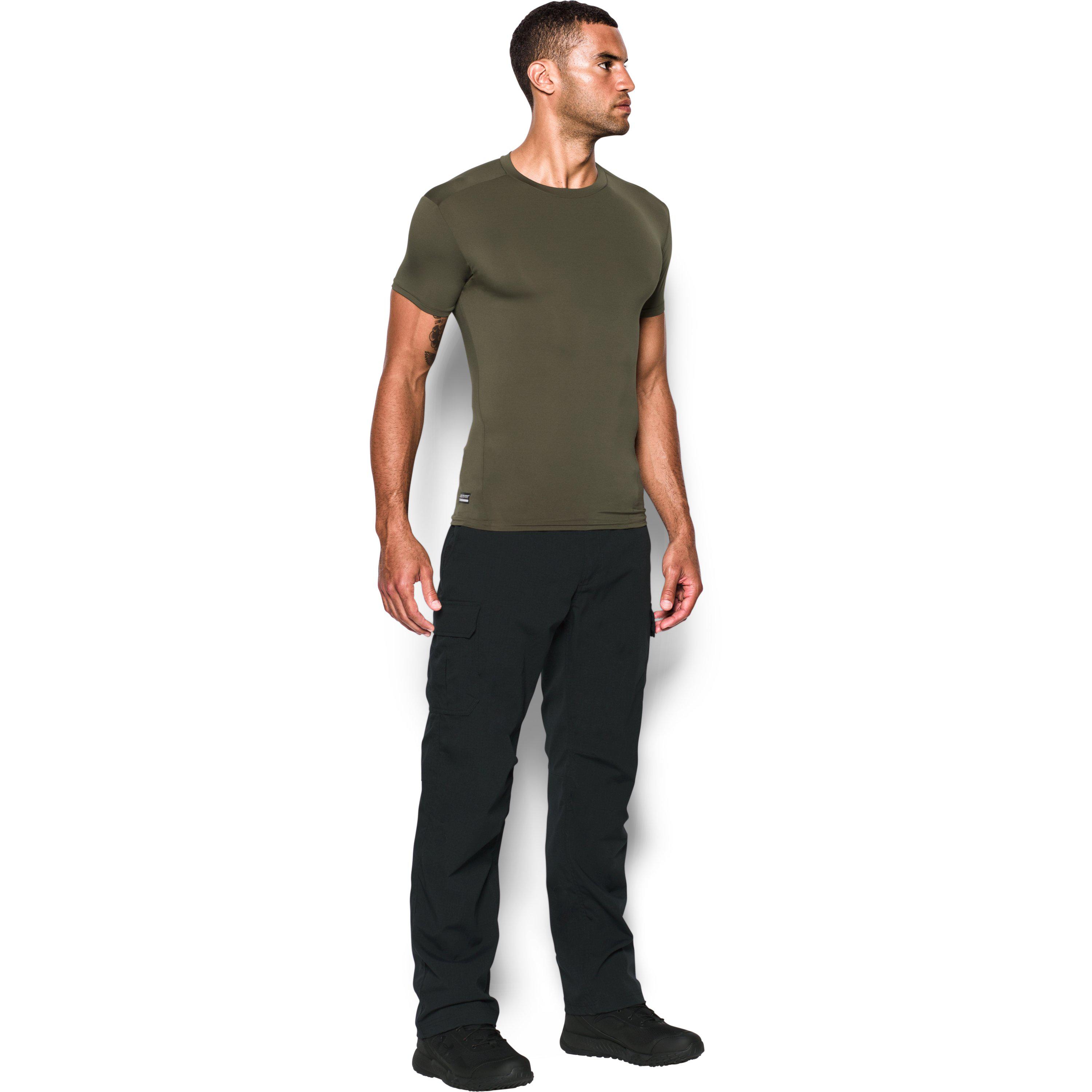 Under Armour Men's Tactical Heatgear® Compression Short Sleeve T-shirt in  Green for Men