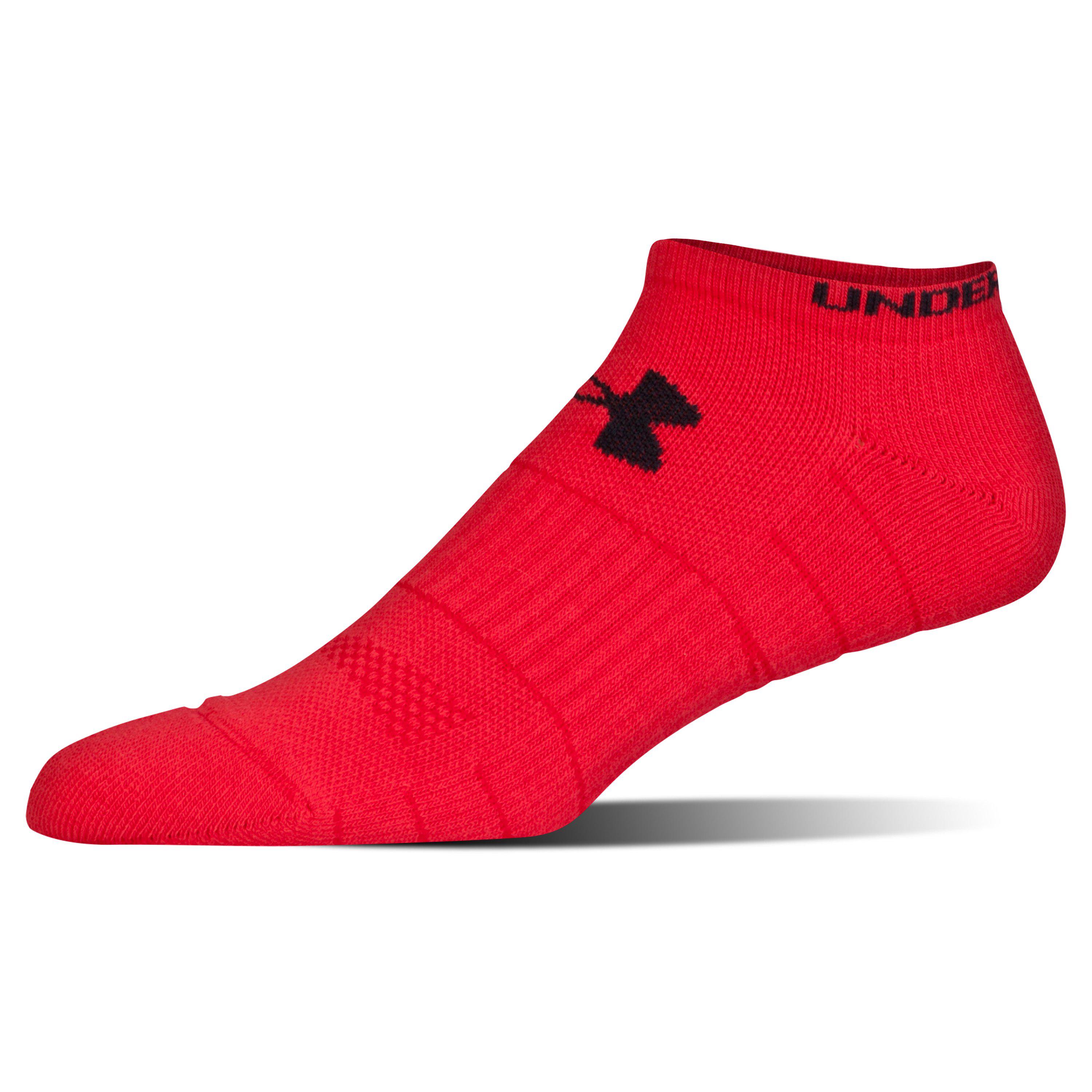 Under Armour Ua Performance No Show Socks in Red/ (Red) for Men Lyst