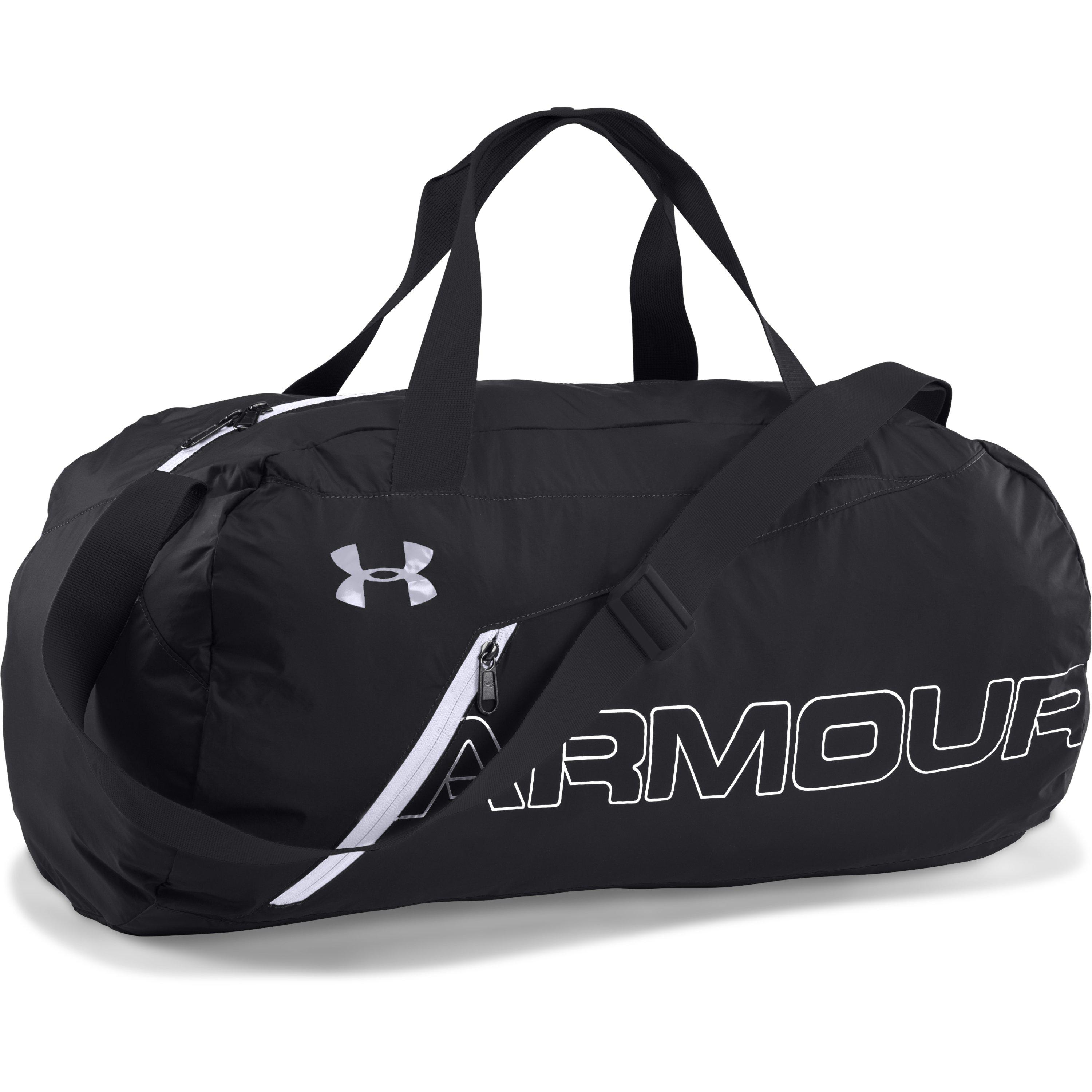 Under Armour Synthetic Ua Packable Duffle Bag in Black /Silver (Black) for Men - Lyst