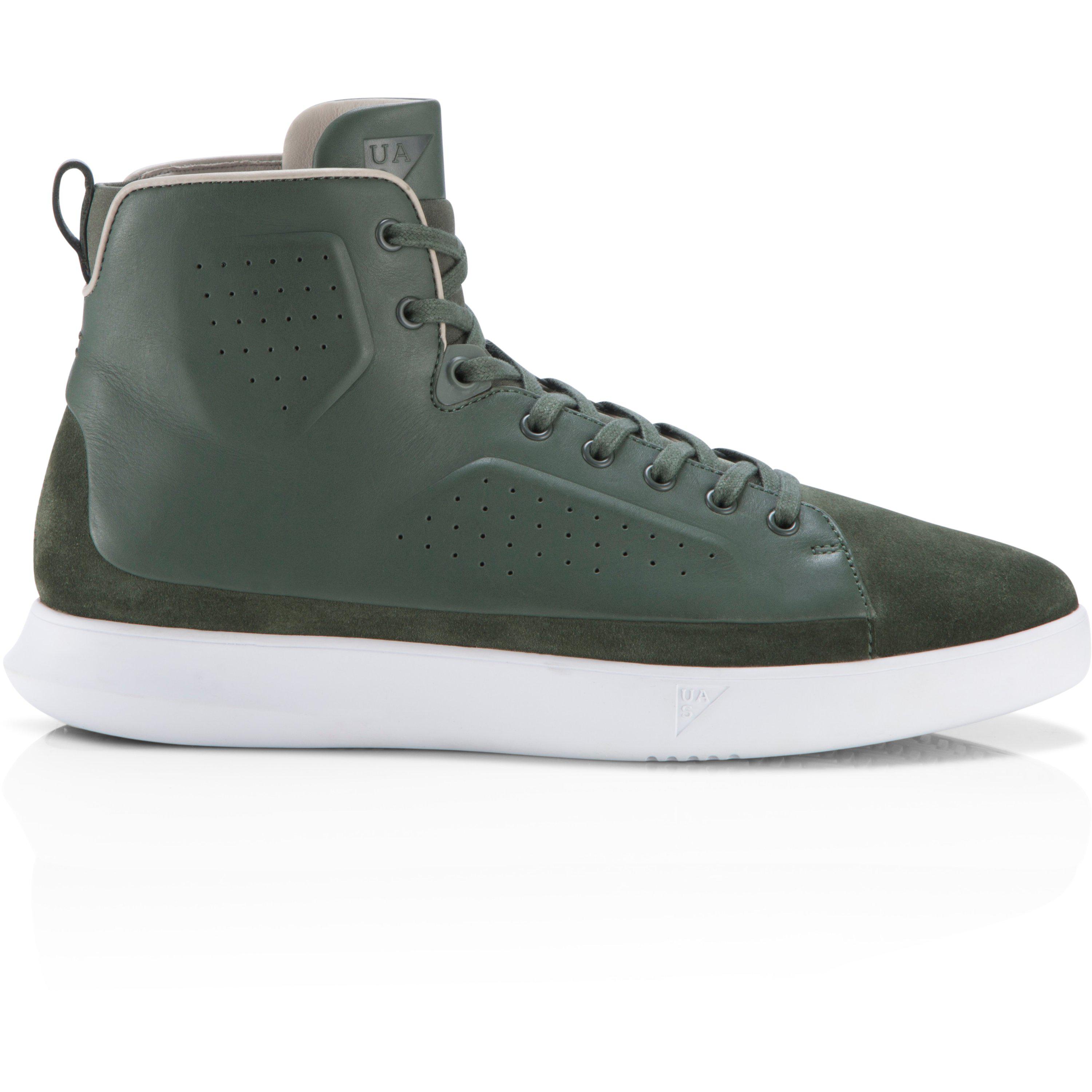 Under Armour Leather Men's Uas Club Mid Shoes in Green for Men - Lyst