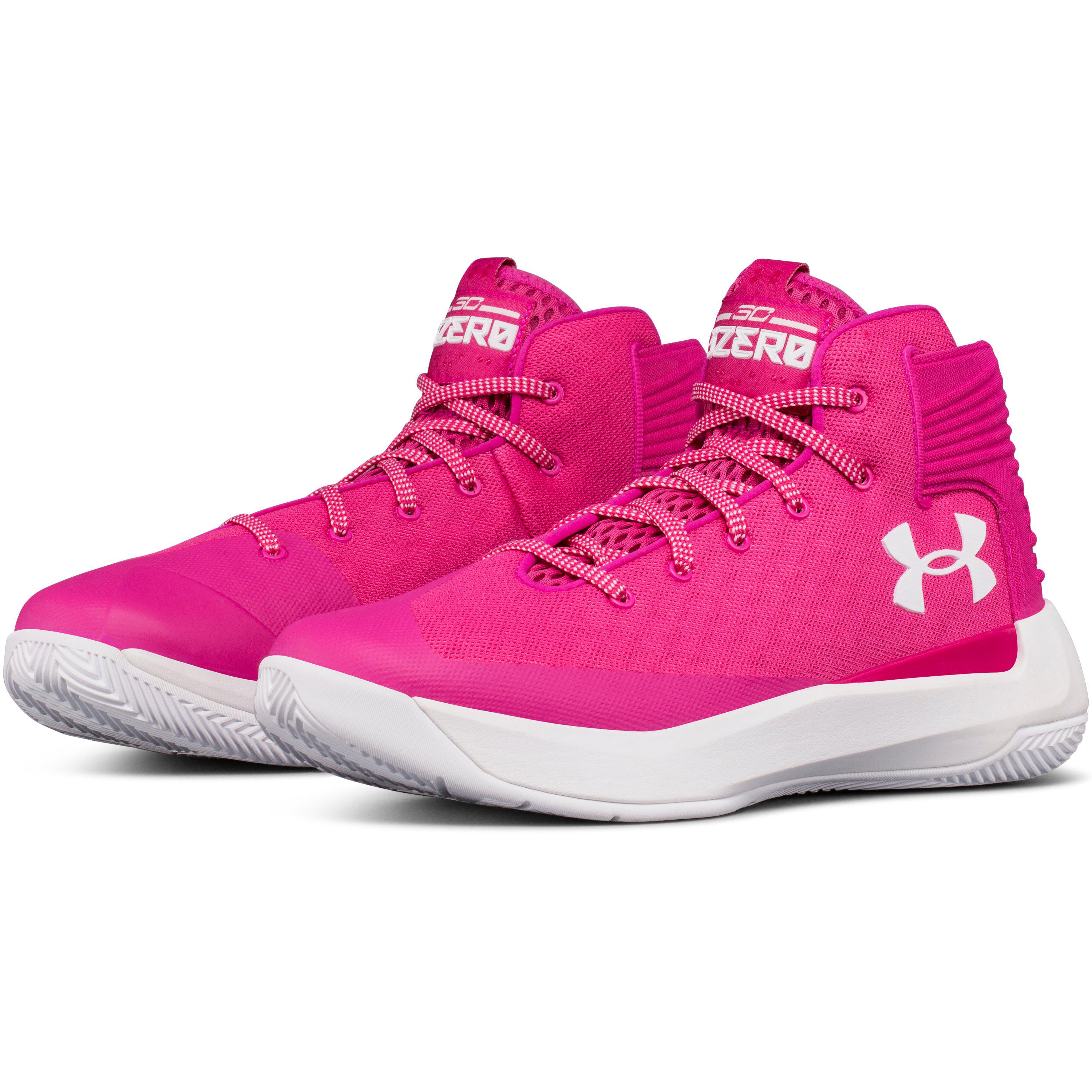 Under Armour Men's Ua Curry 3zer0 Basketball Shoes in Pink