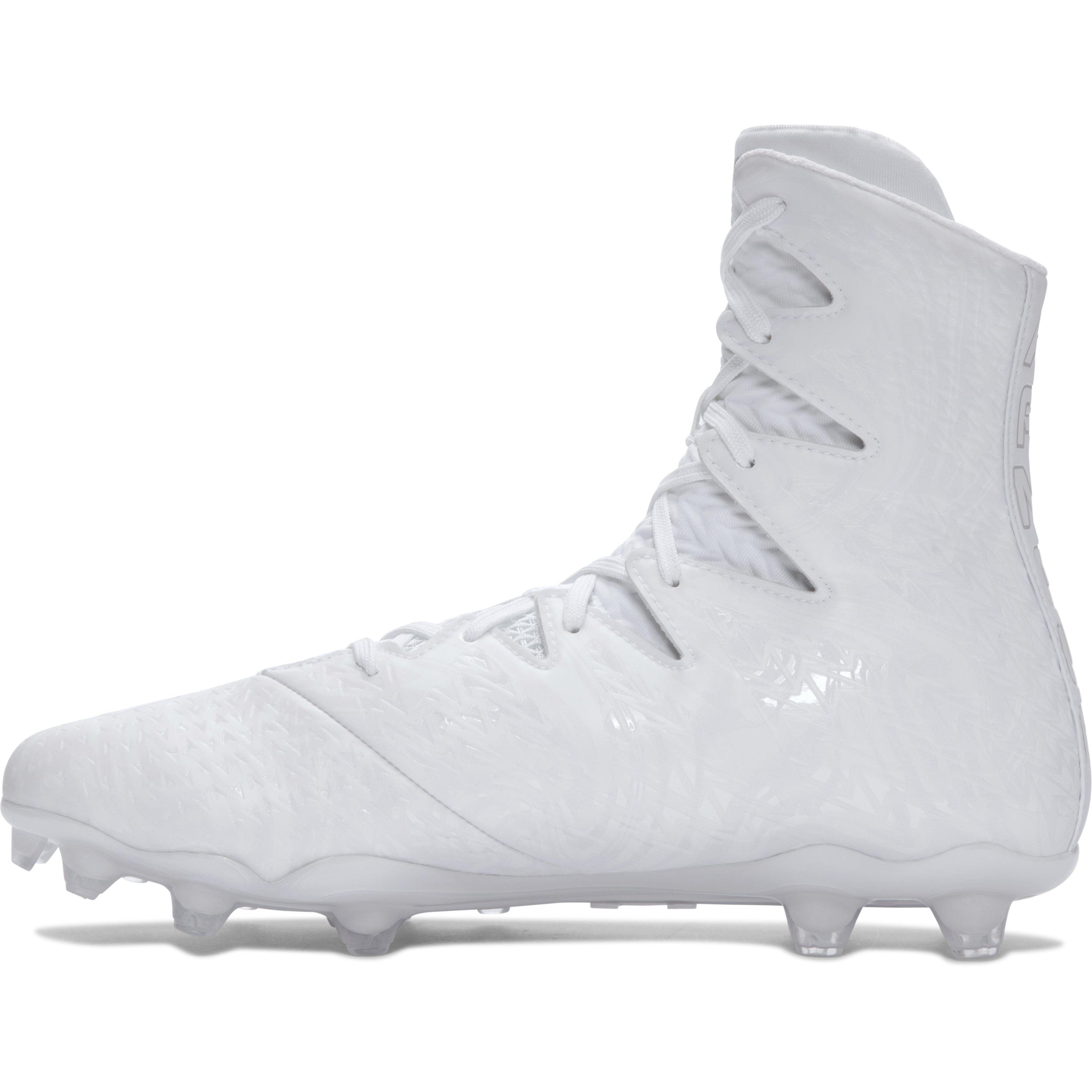 Under Armour Highlight MC Mens High Top Football Cleats White/Red 1297358 161 