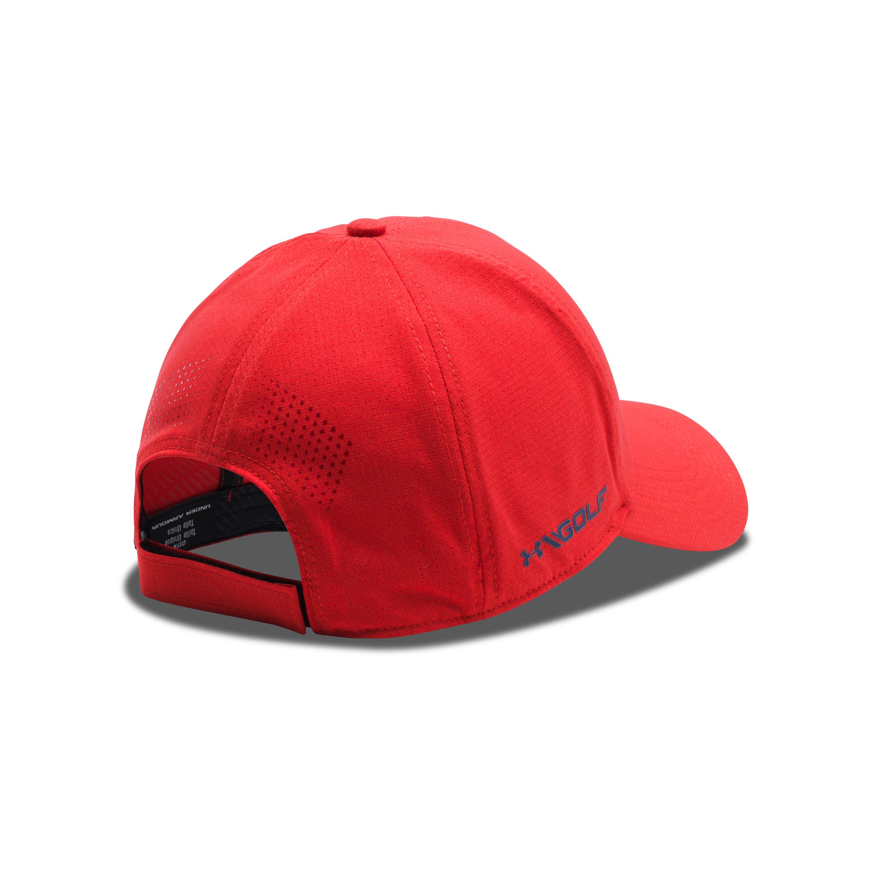 Under Armour Men's Ua Driver 2.0 Golf Cap in Red for Men | Lyst
