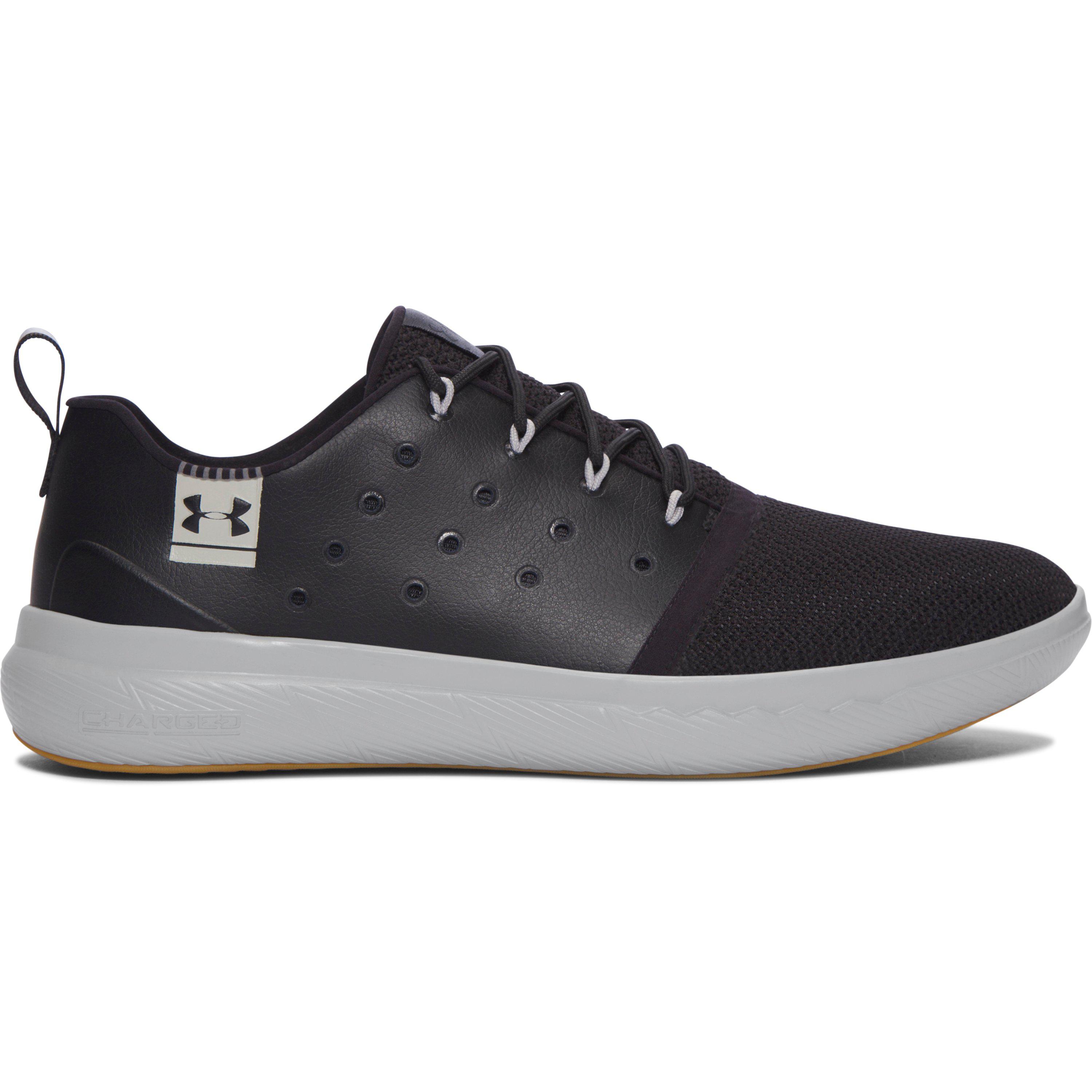 Under Armour Men's Ua Charged 24/7 Low Leather Shoes in Black for Men | Lyst