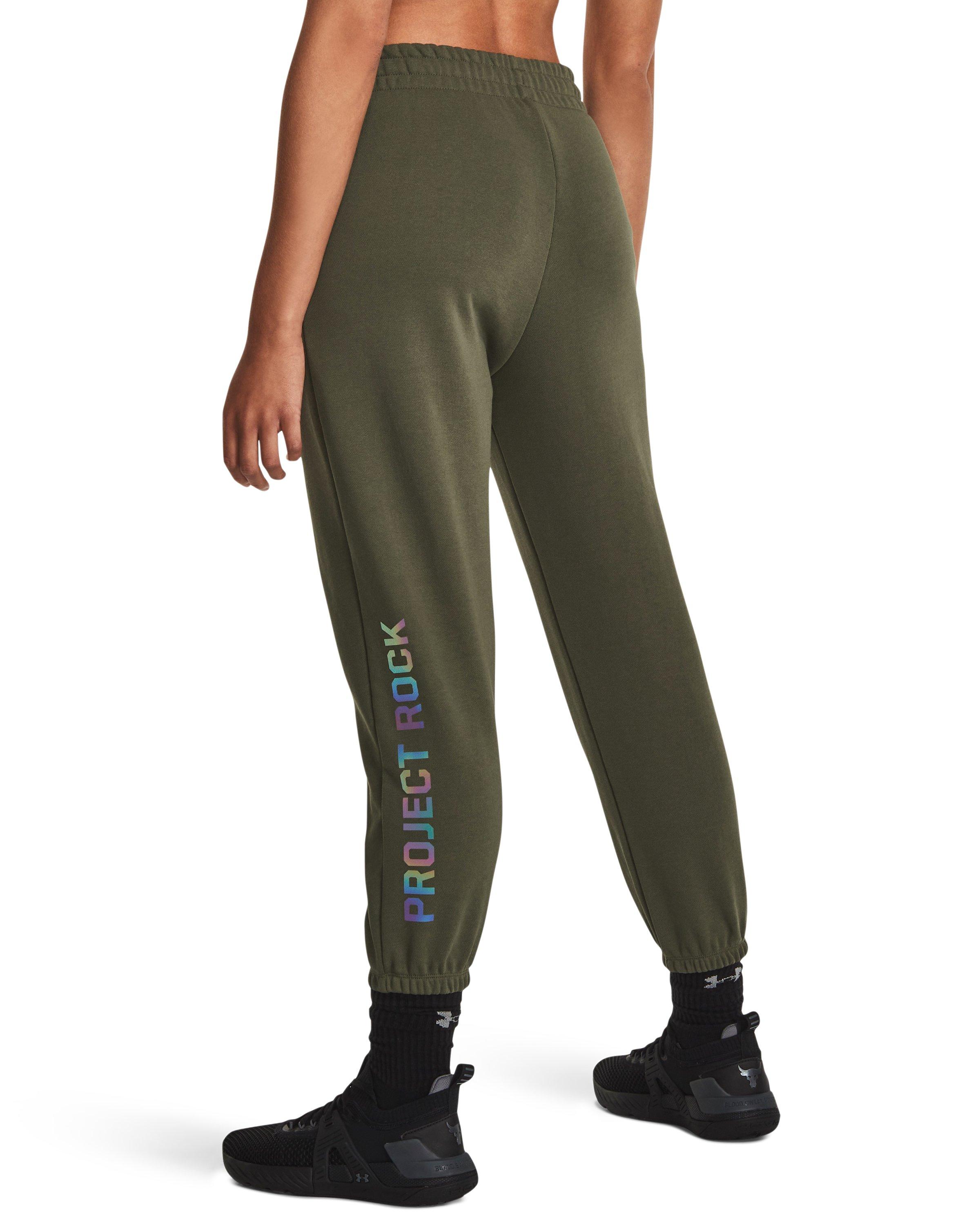 Under Armour Project Rock Heavyweight Terry Pants in Green Lyst UK