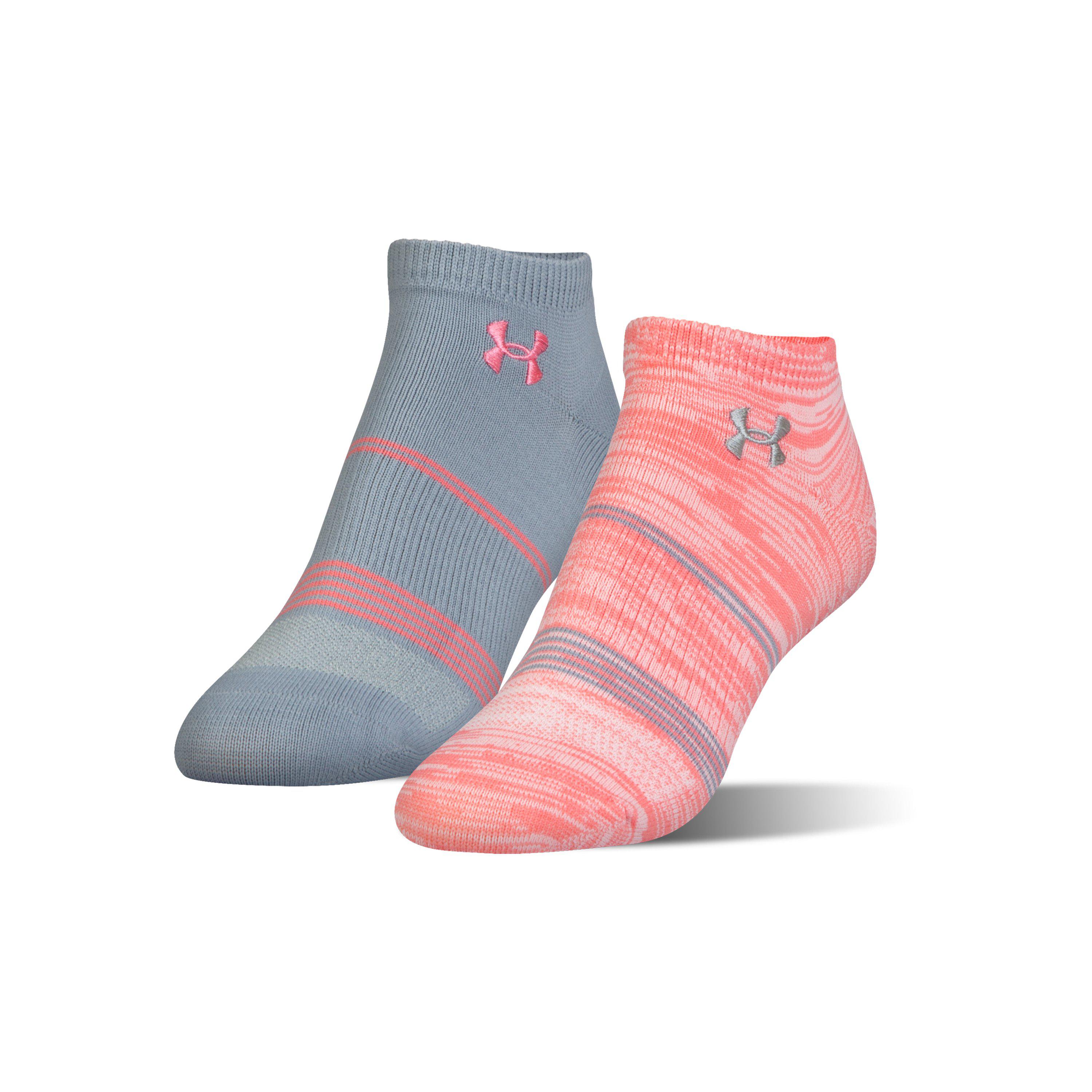 Enciclopedia Permiso mitología Under Armour Women's Ua Grippy Iii No Show Socks 2-pack in Pink | Lyst