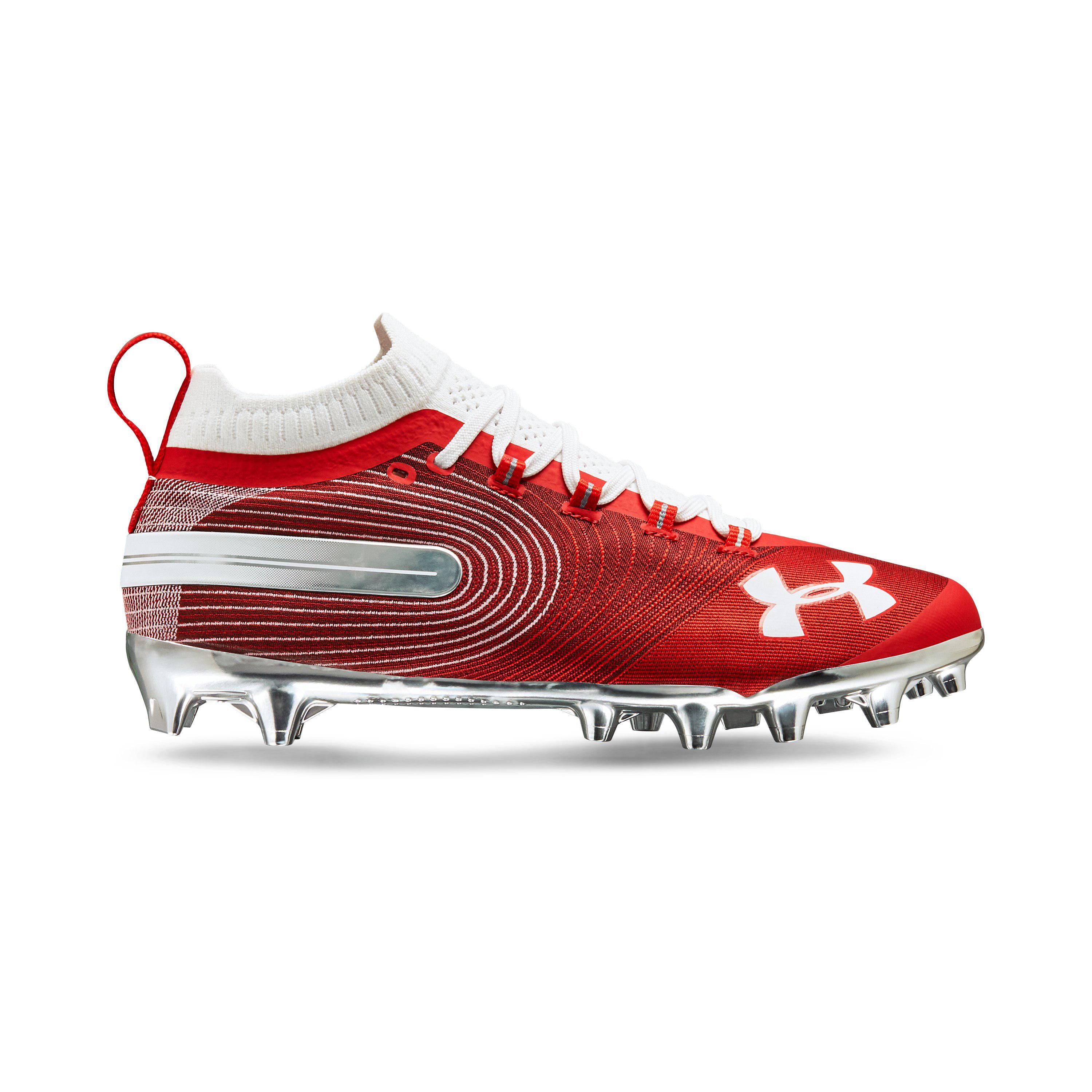 Details about   Under Armour Spotlight MC Cleats Men's White/Maroon New Multiple Sizes 